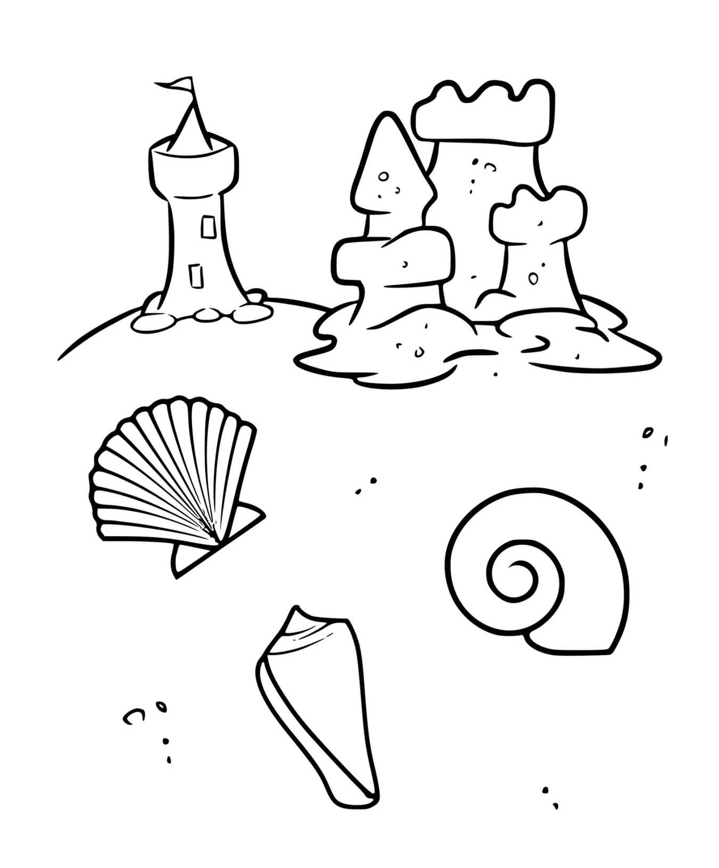  Conchas e castelos de areia 