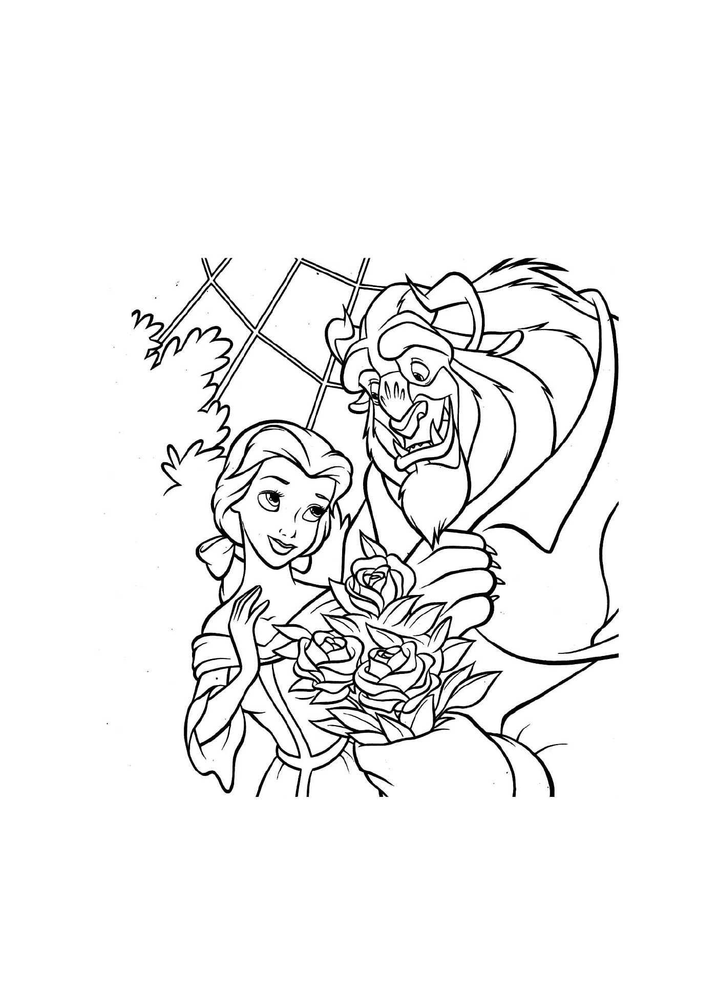  Bouquet de roses de La Belle et la Bête (Disney) 