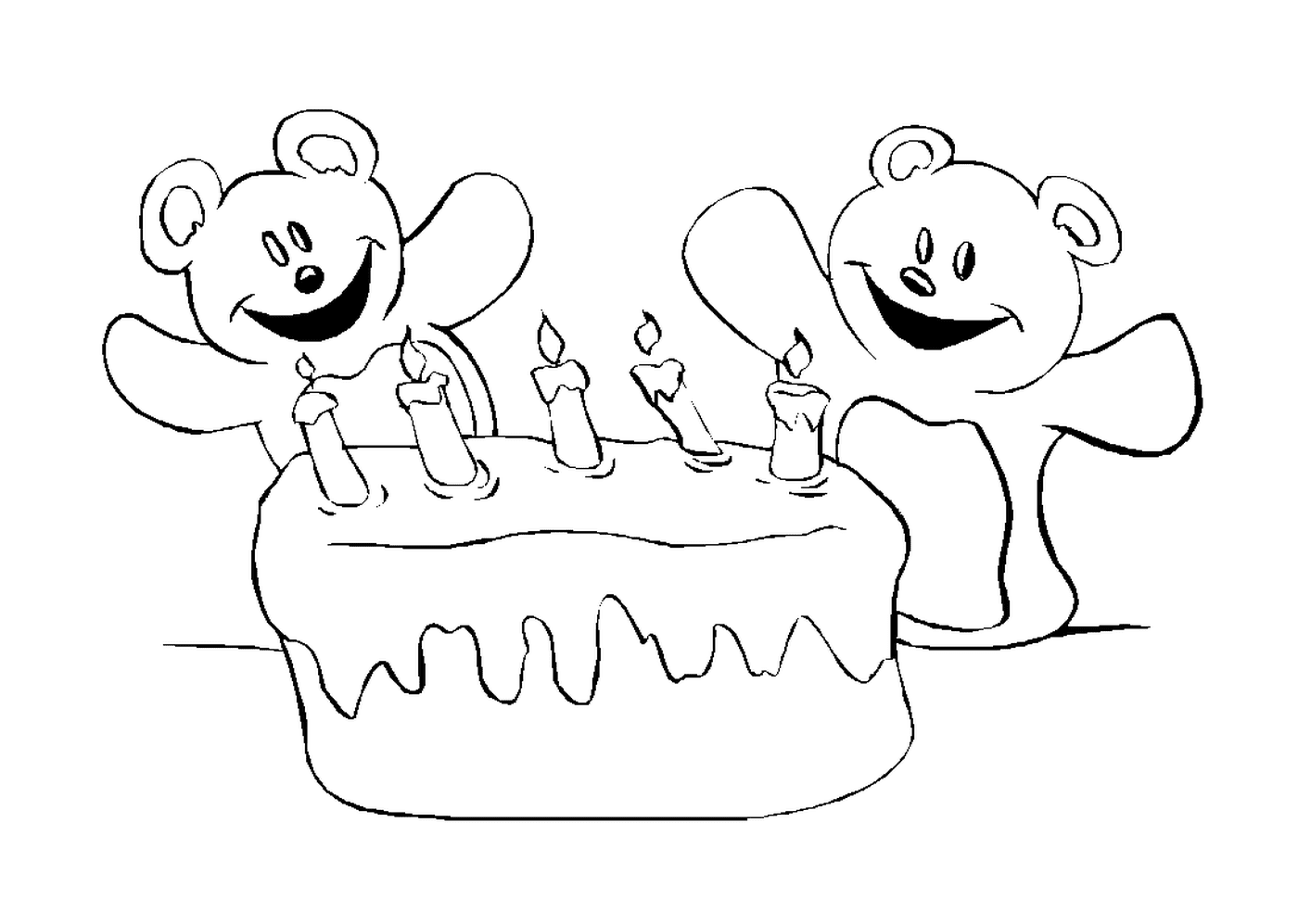  Bolo de aniversário com 5 velas 