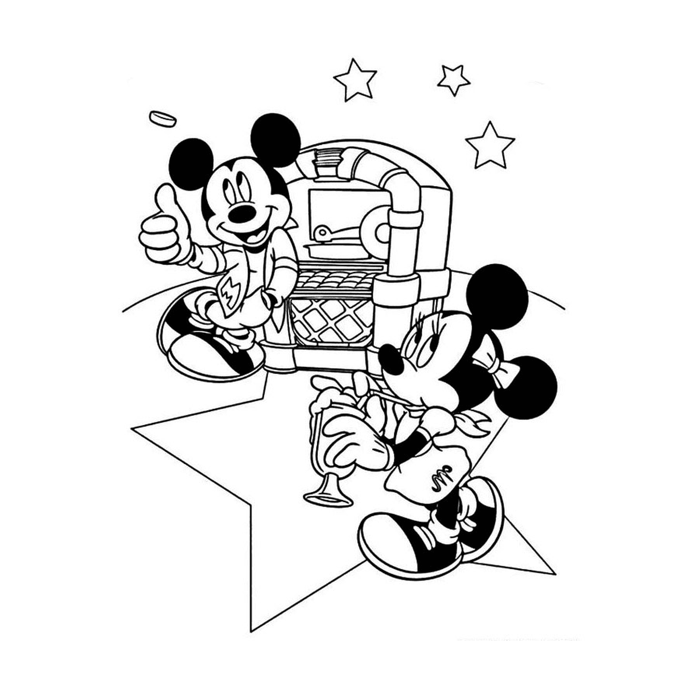  Mickey Mouse e Minnie Mouse 
