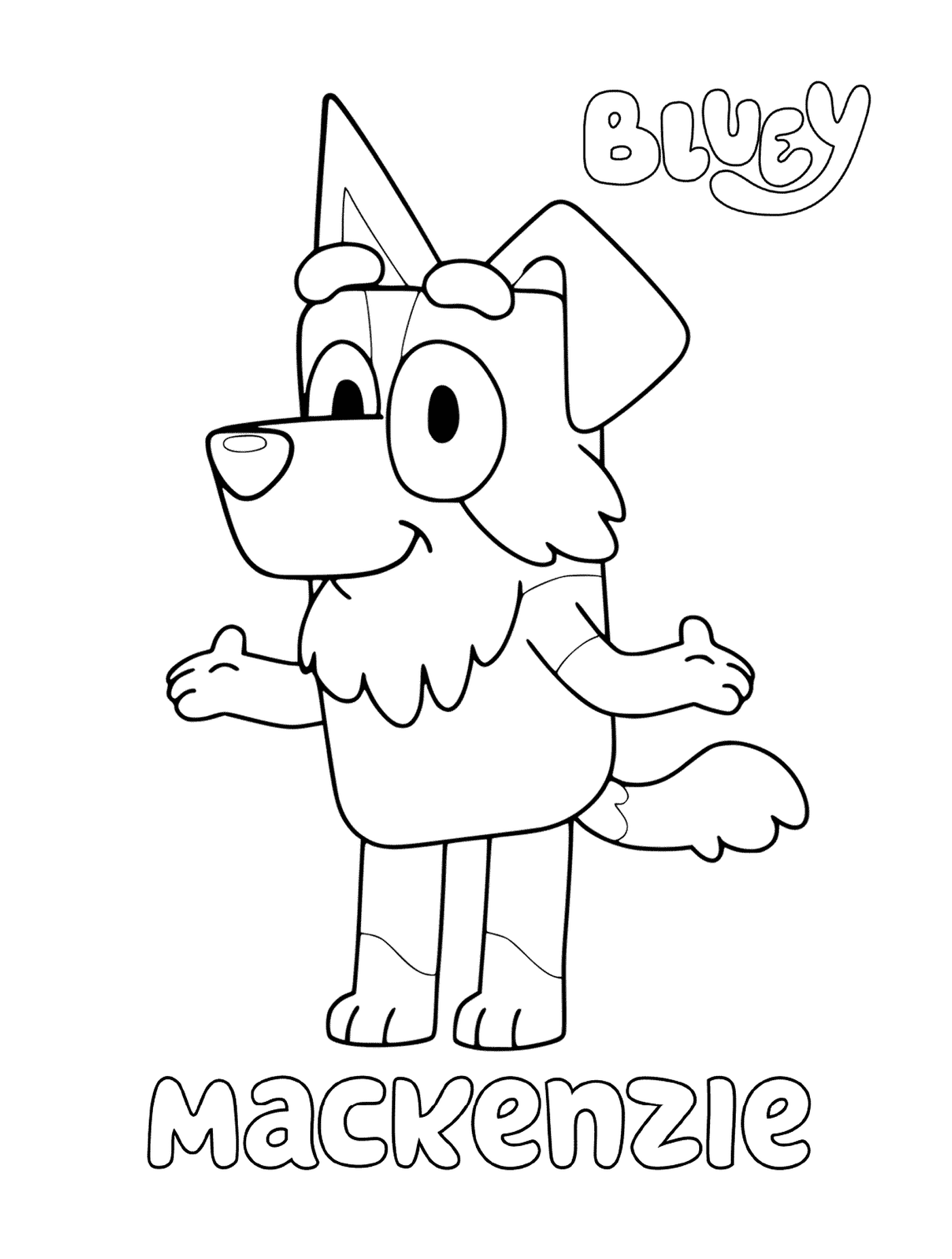 Um cão de desenho animado chamado Mackenzie 