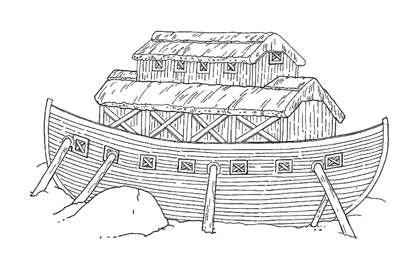  Um velho barco de madeira 