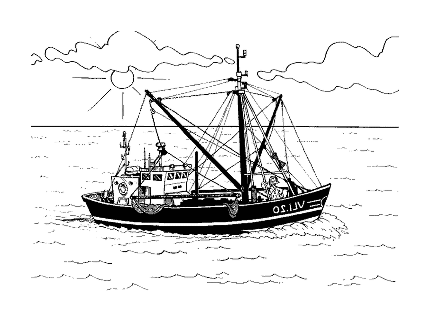  arrasqueiro, barco de pesca 