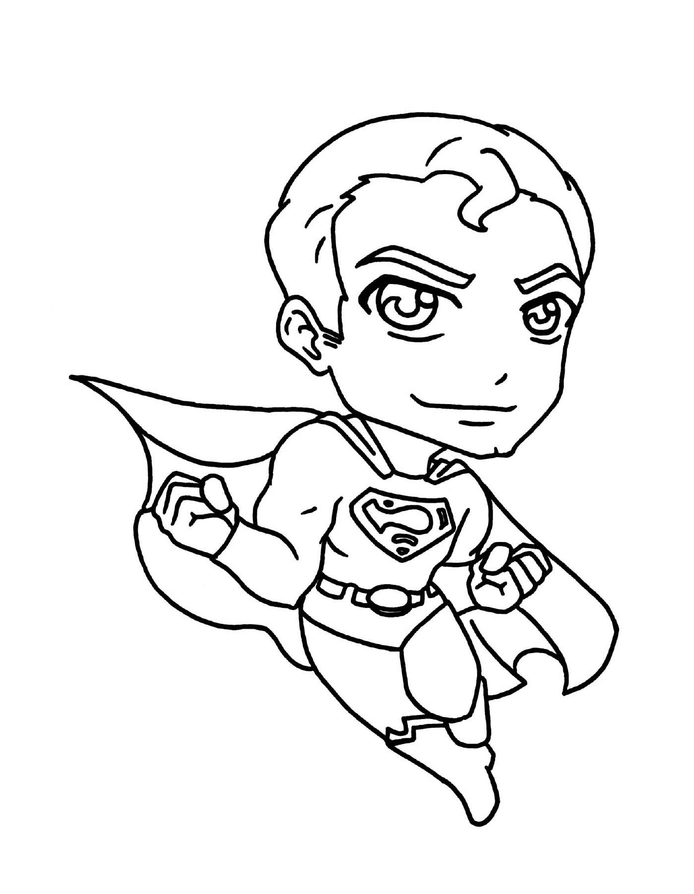  Menino super-herói no terno do Superman 