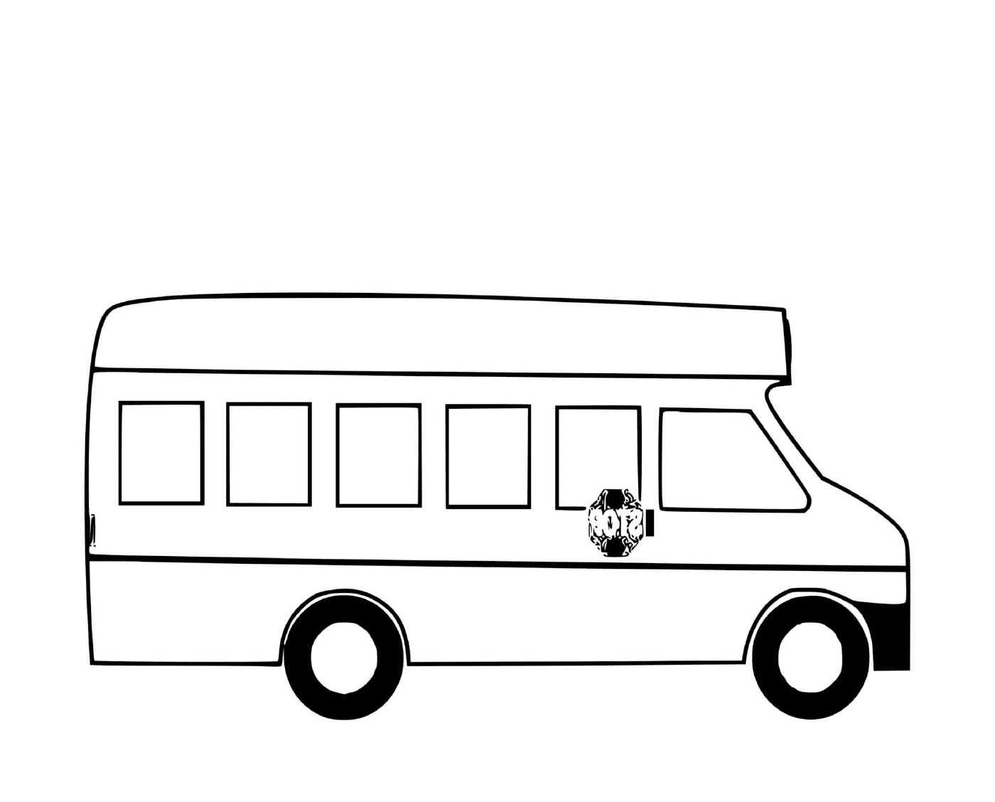  Um ônibus para crianças da escola 