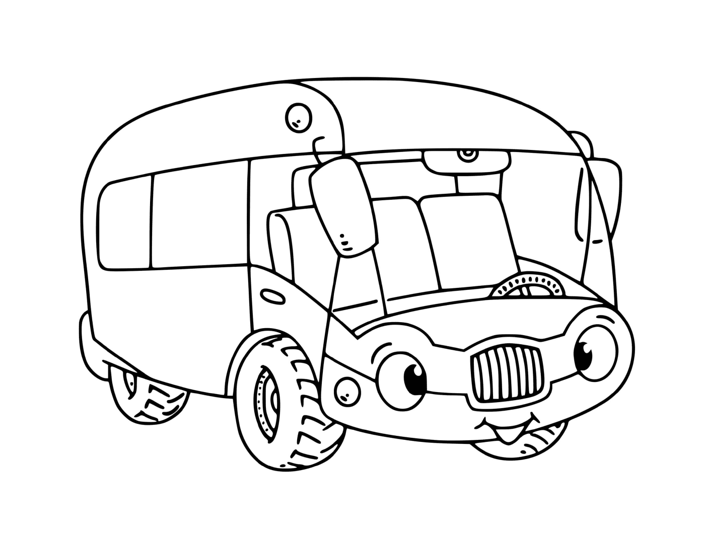  送儿童上学的交通:公共汽车 