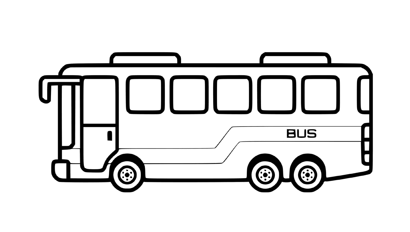 城市的一辆城市交通巴士 