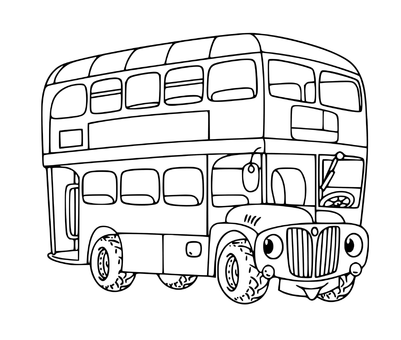  Um ônibus de dois níveis para crianças 
