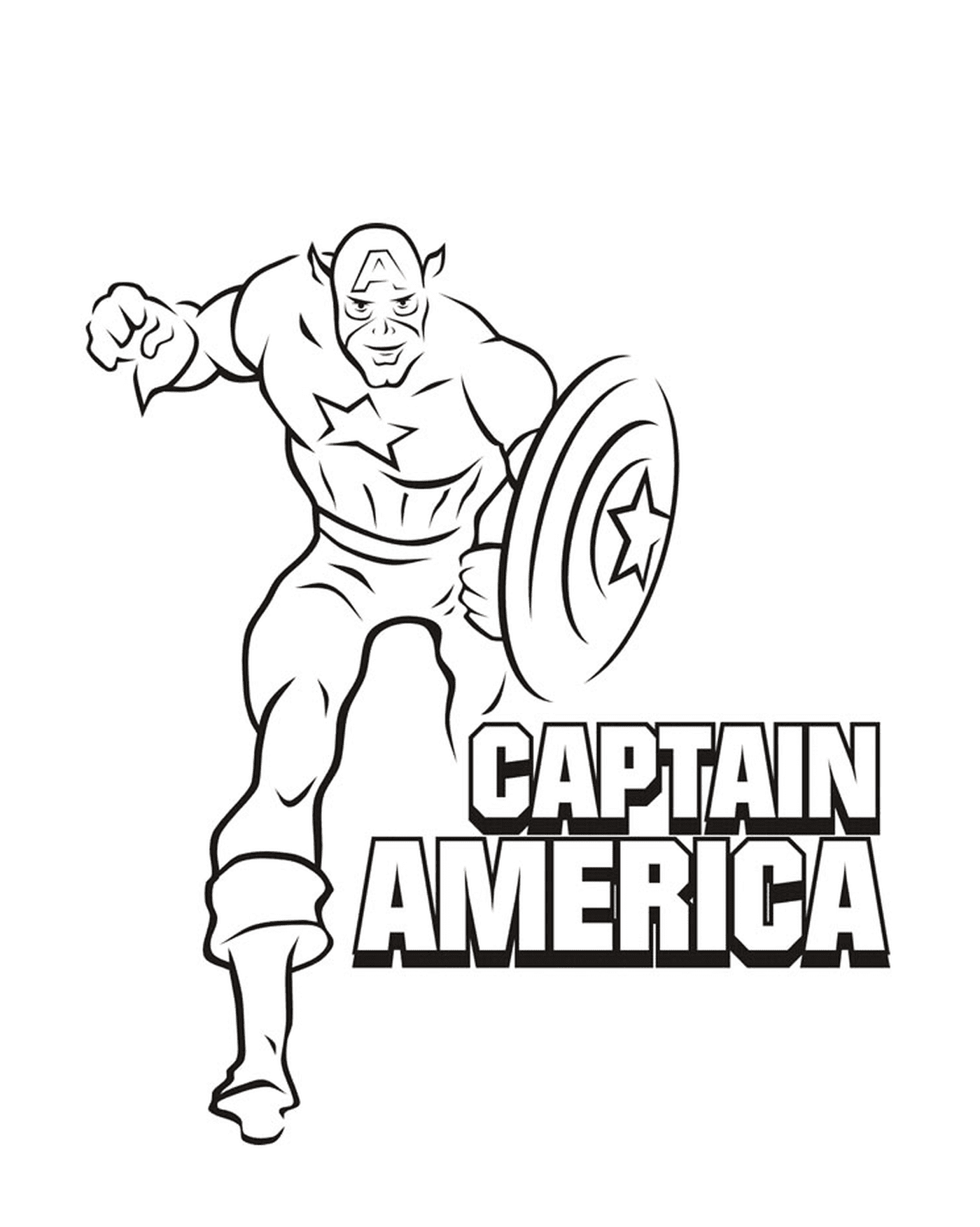  Uma imagem do Capitão América 