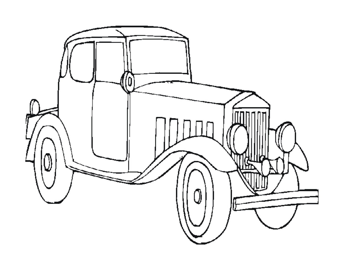  Carro velho desenhado 