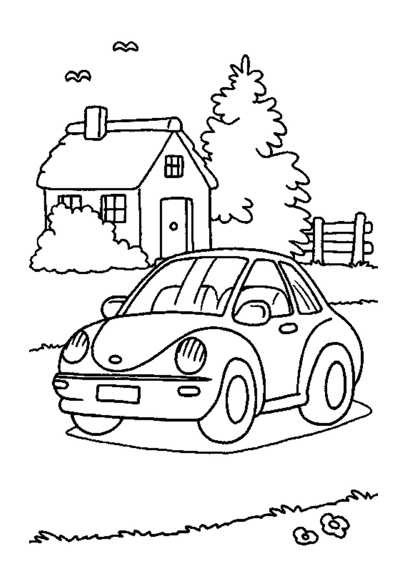  Casa com carro 