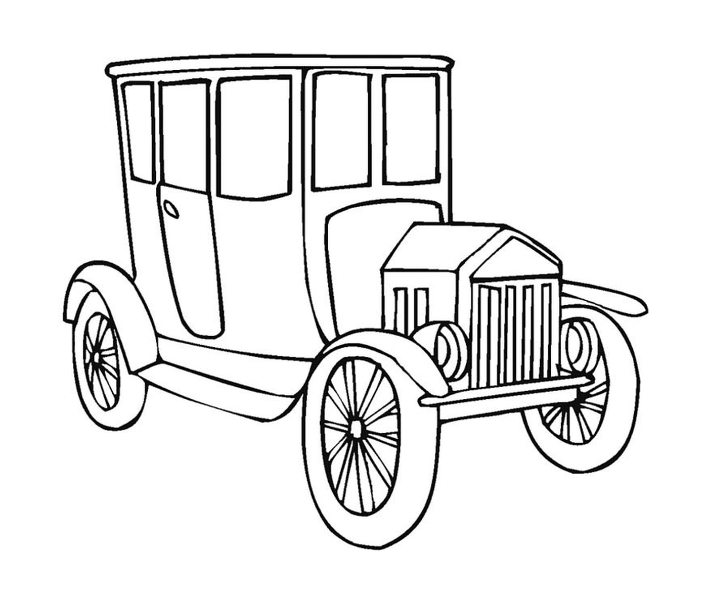  Carro velho desenhado 