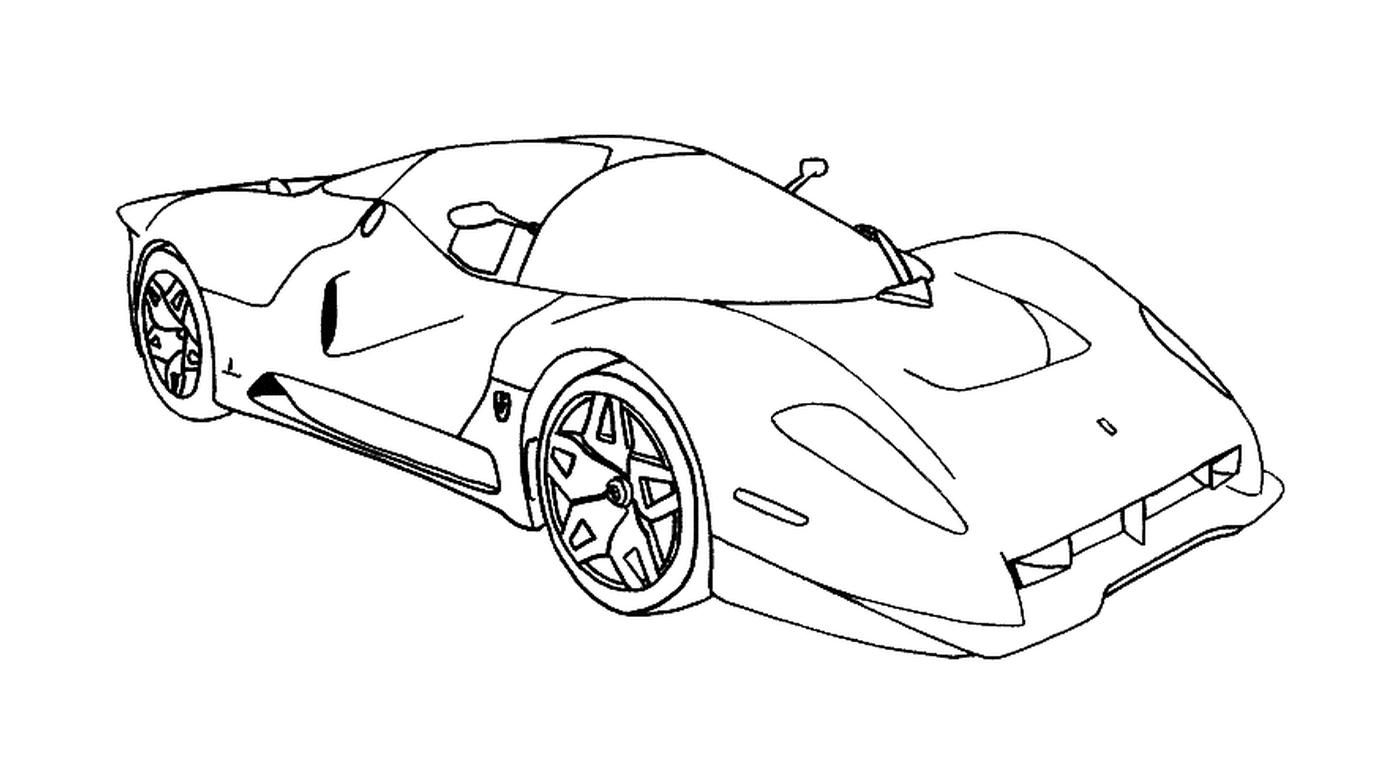  Ferrari para colorir 