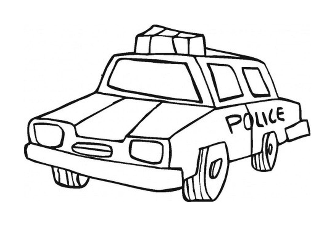  Carro branco da polícia 