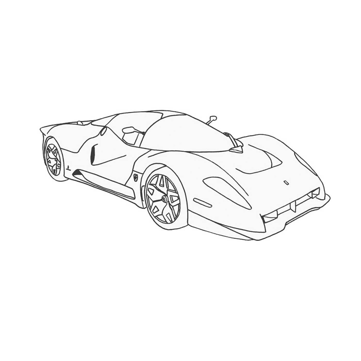  Ferrari 458 desenhado 