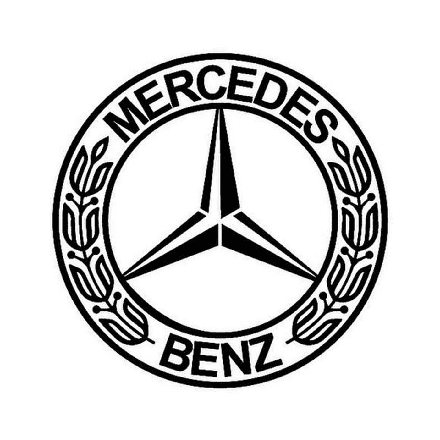  Logotipo distintivo da Mercedes 