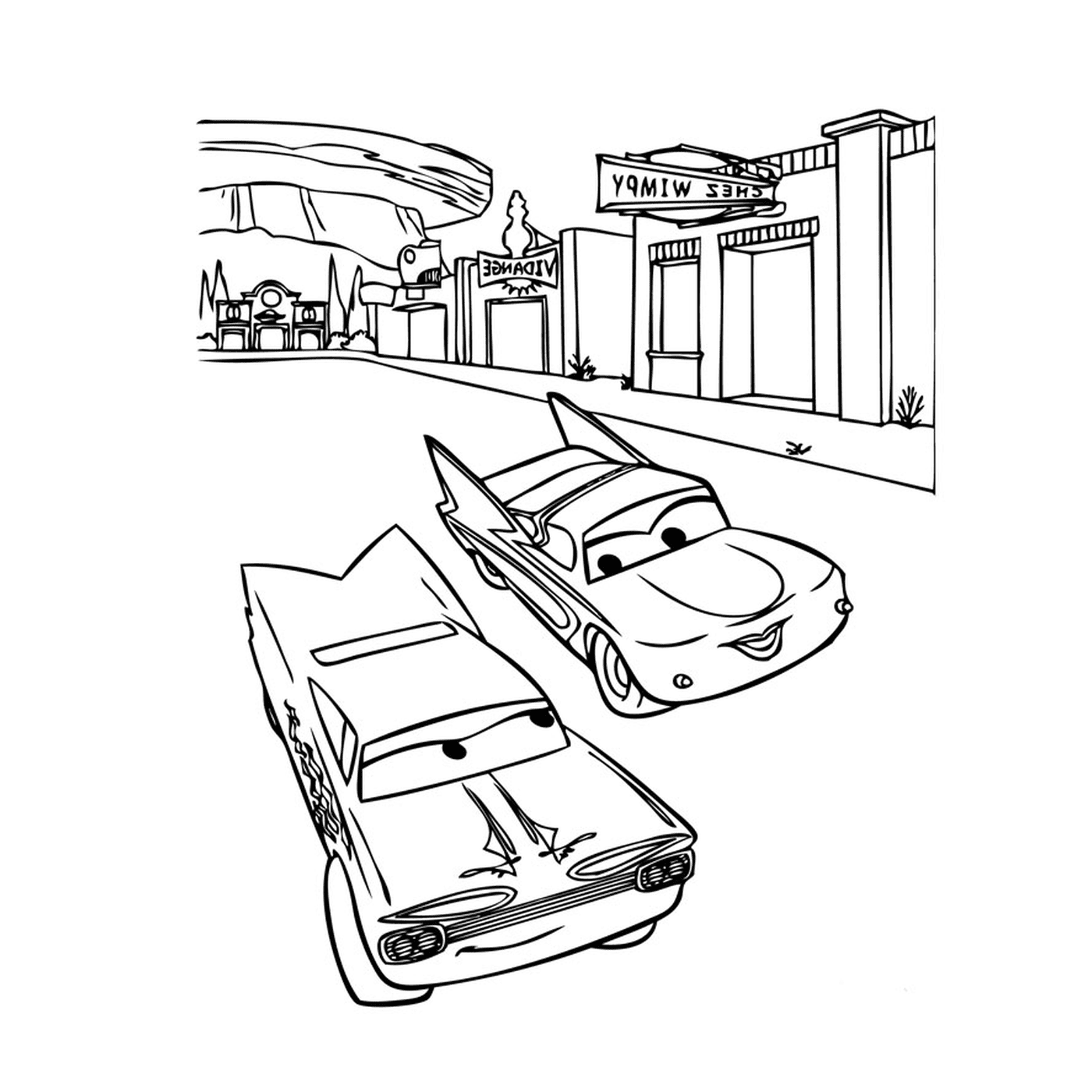 السيارات في الشارع 