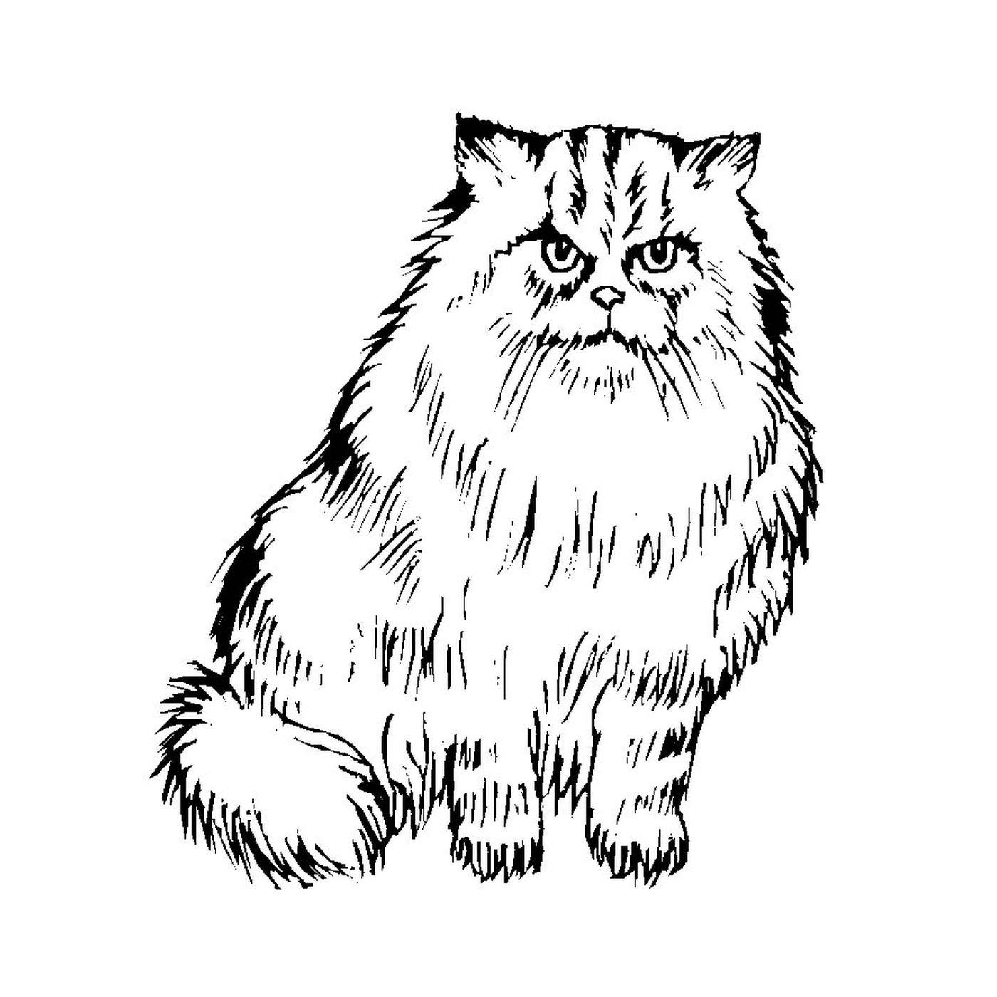  Um gatinho persa adorável 