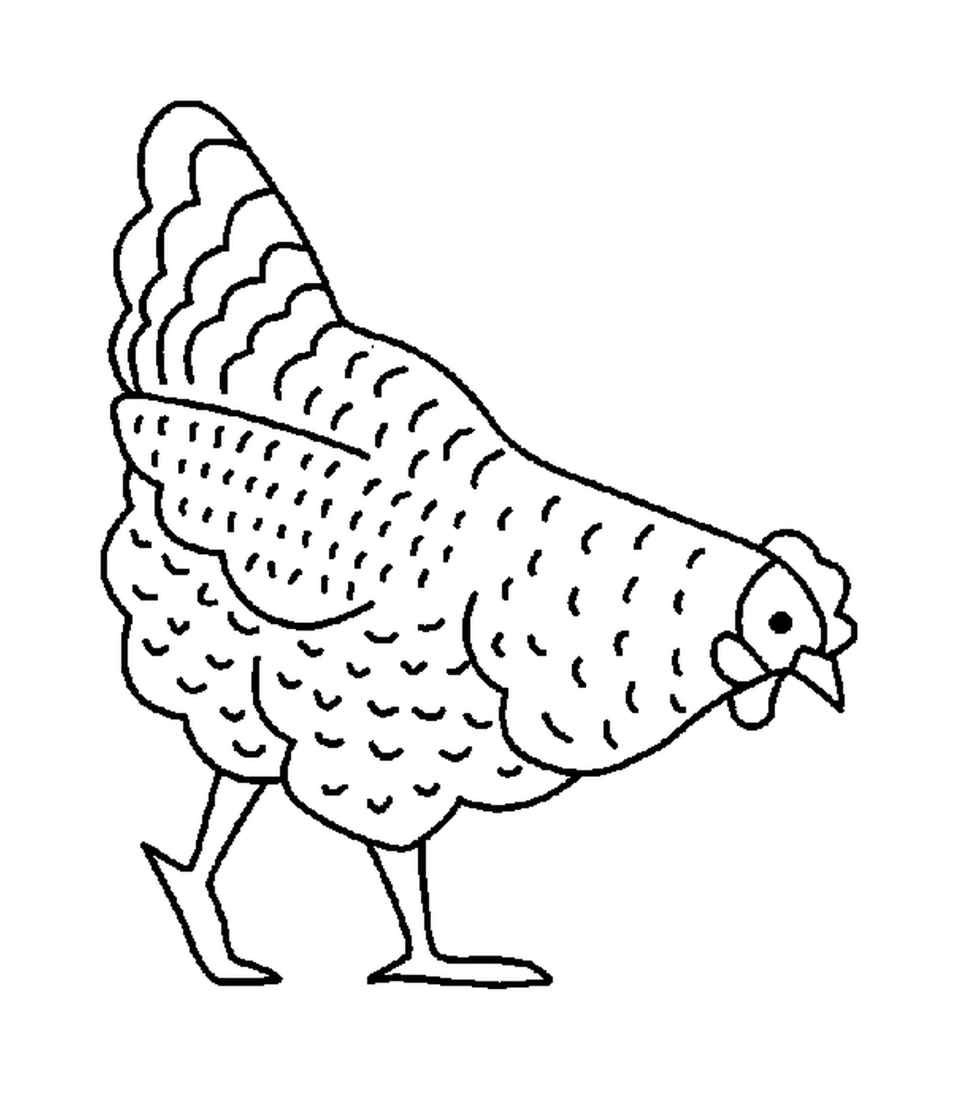  केवल प्रभुत्वशाली मुर्गी ही खड़ा है 