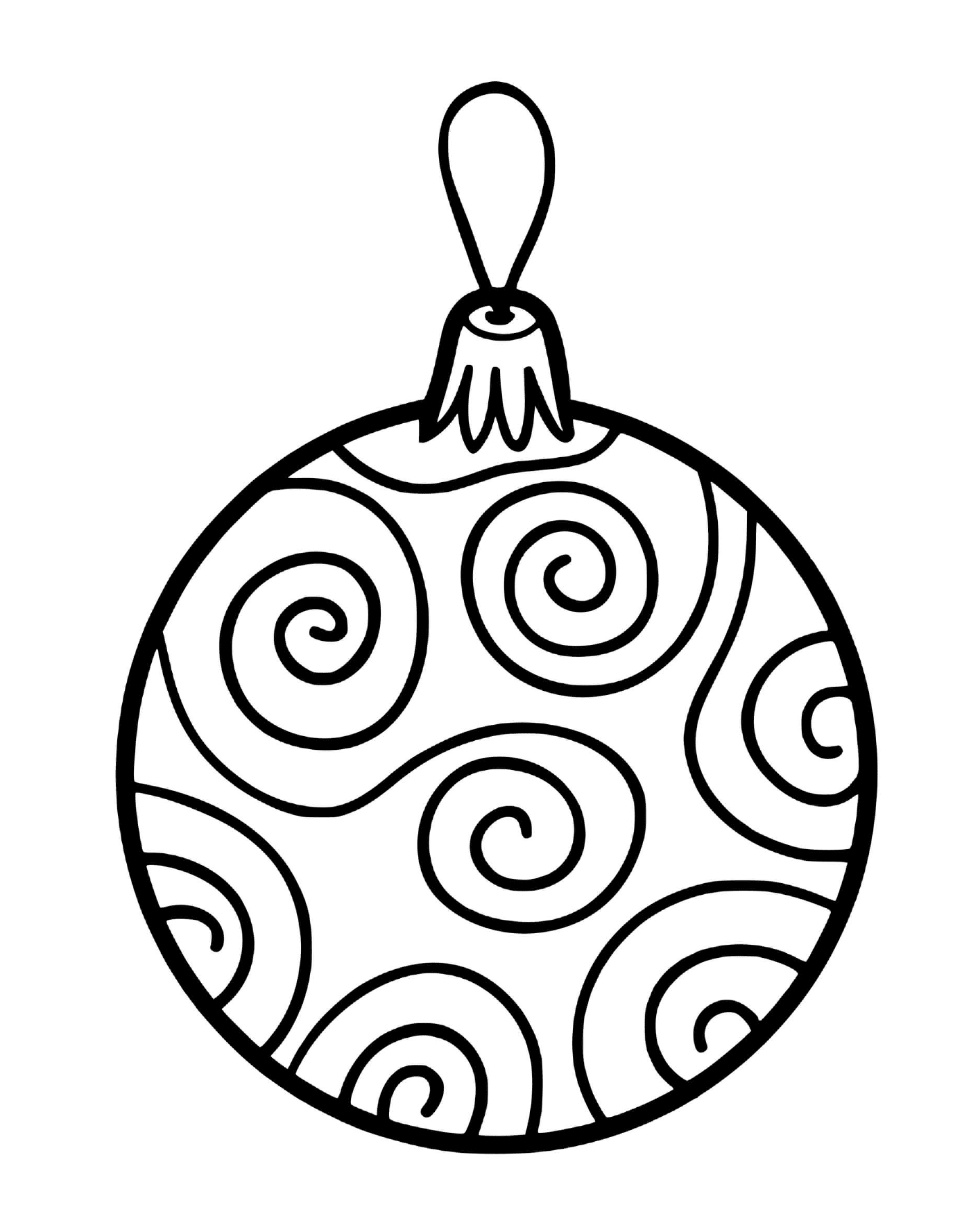  A شجرة شجرة عيد الميلاد الكرة مع zigzazags 