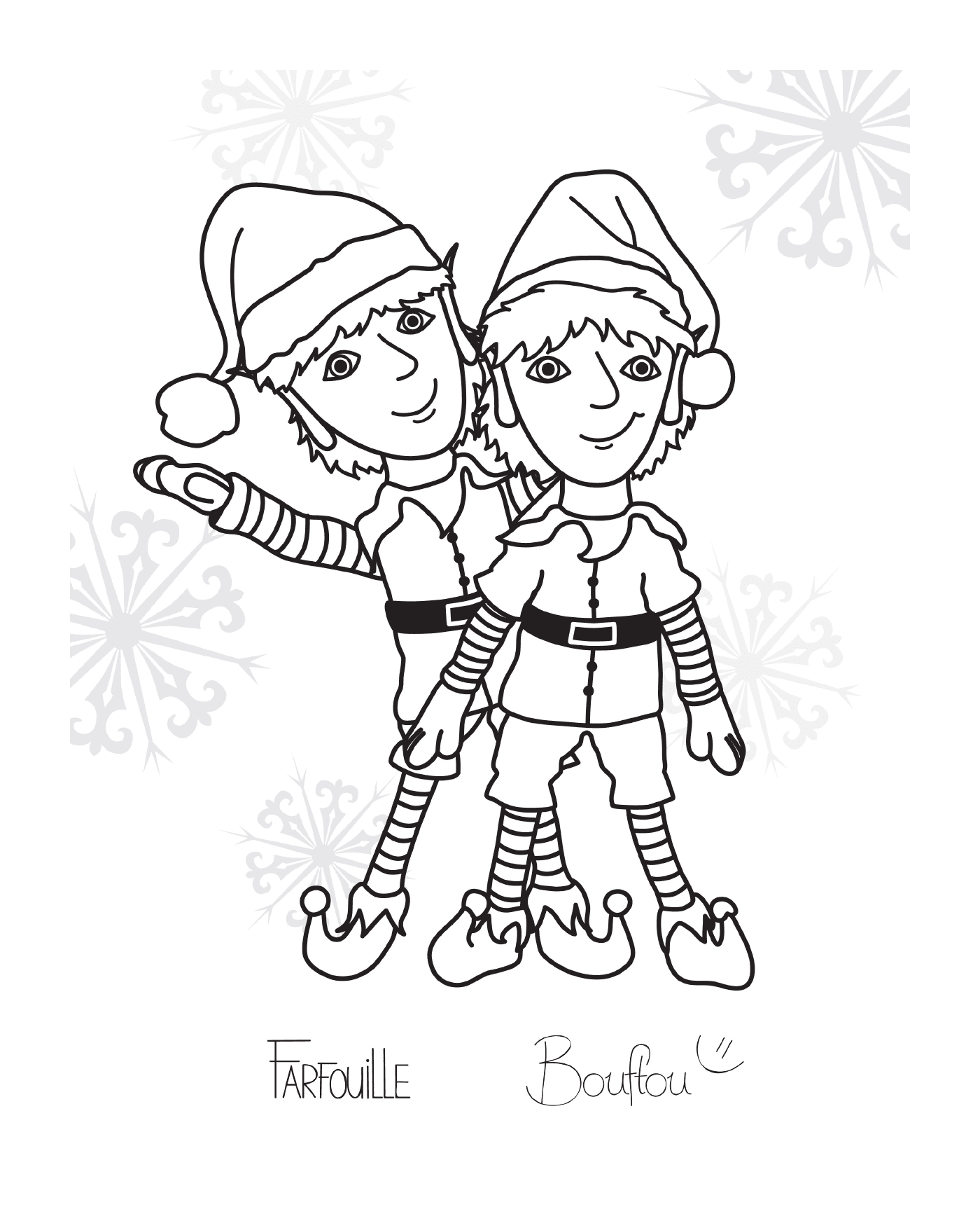  Dois elfos gêmeos de Natal 