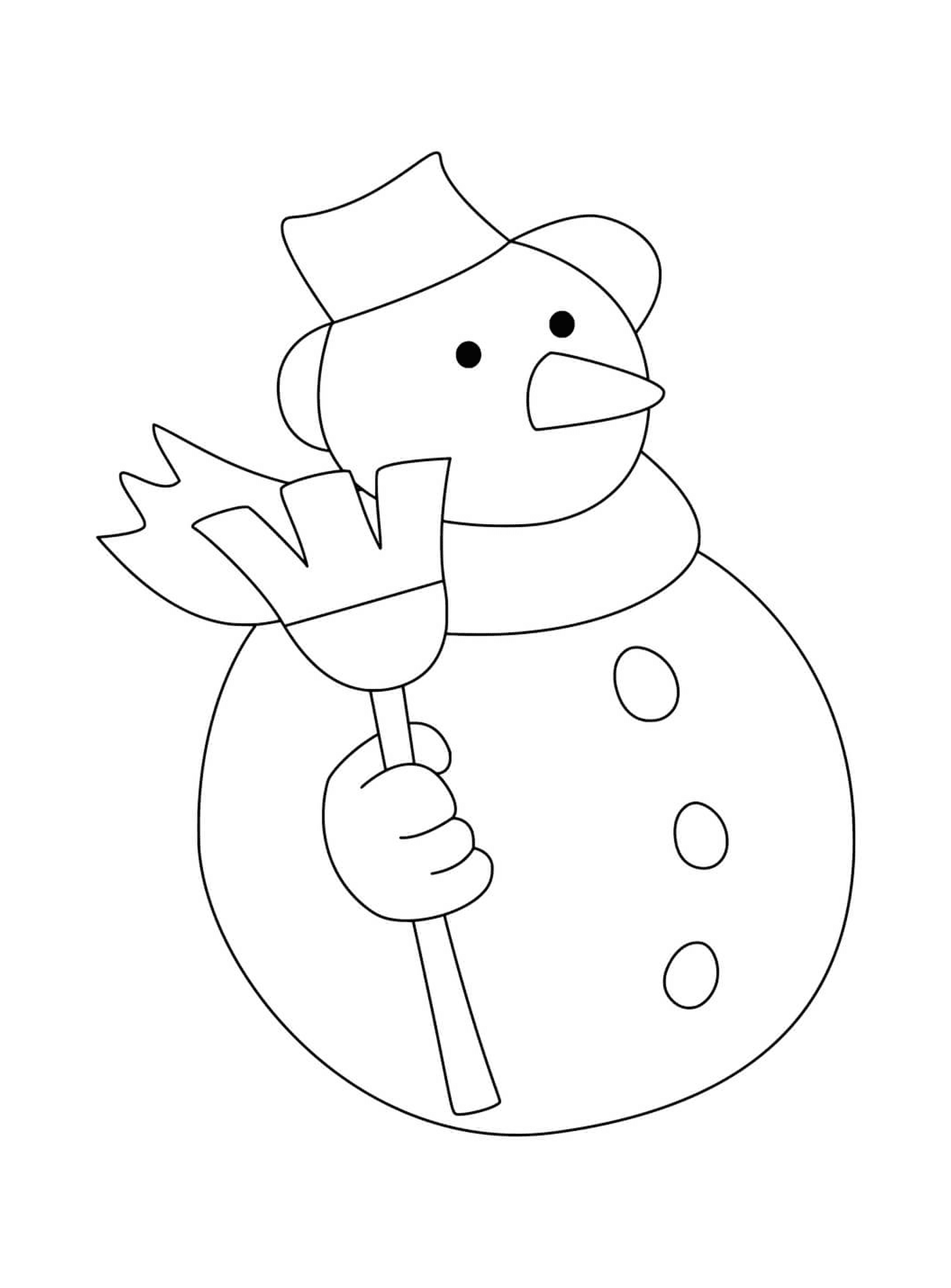  snowman fácil para crianças 