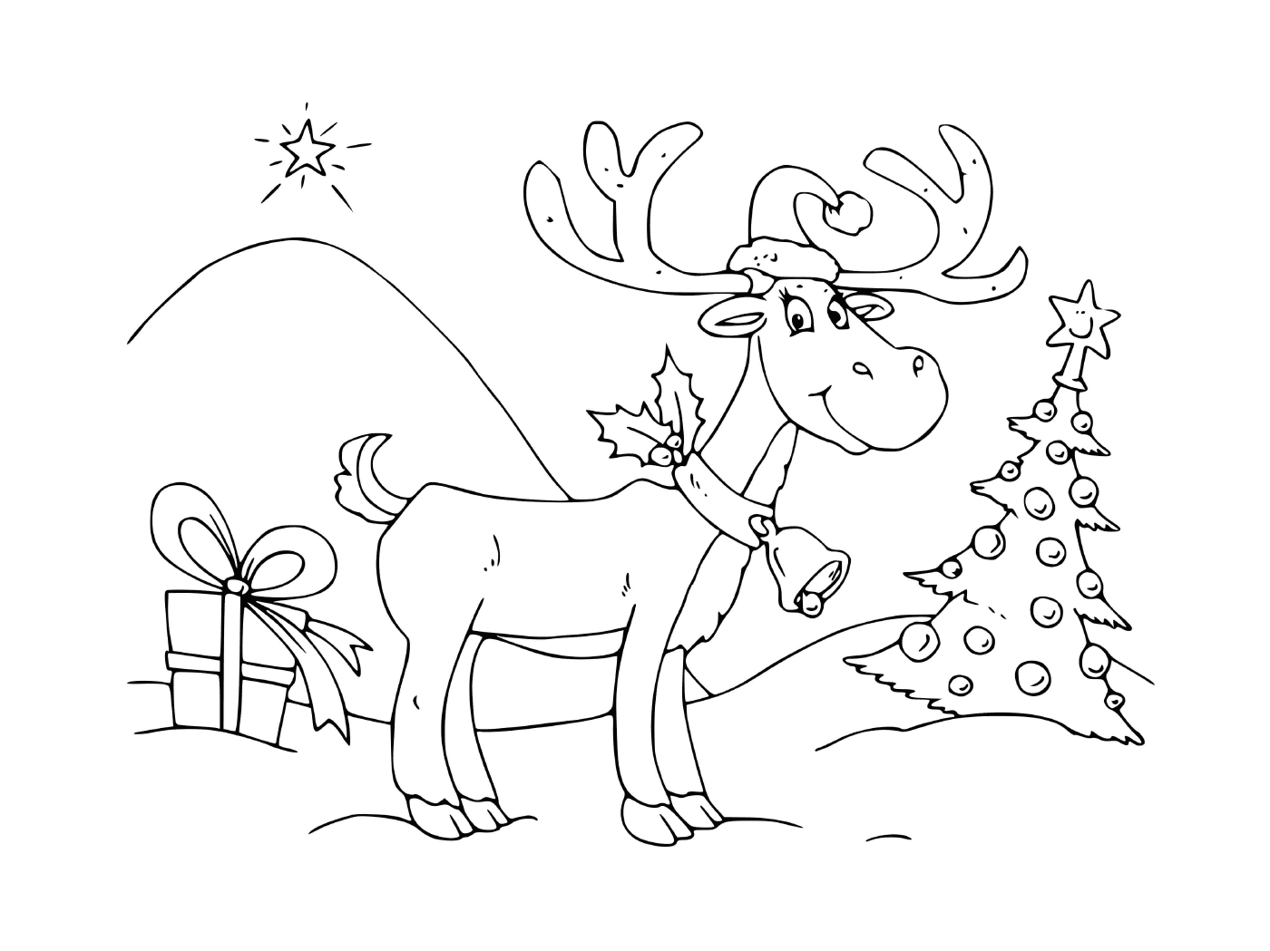  عيد الميلاد مع جرس و شجرة 