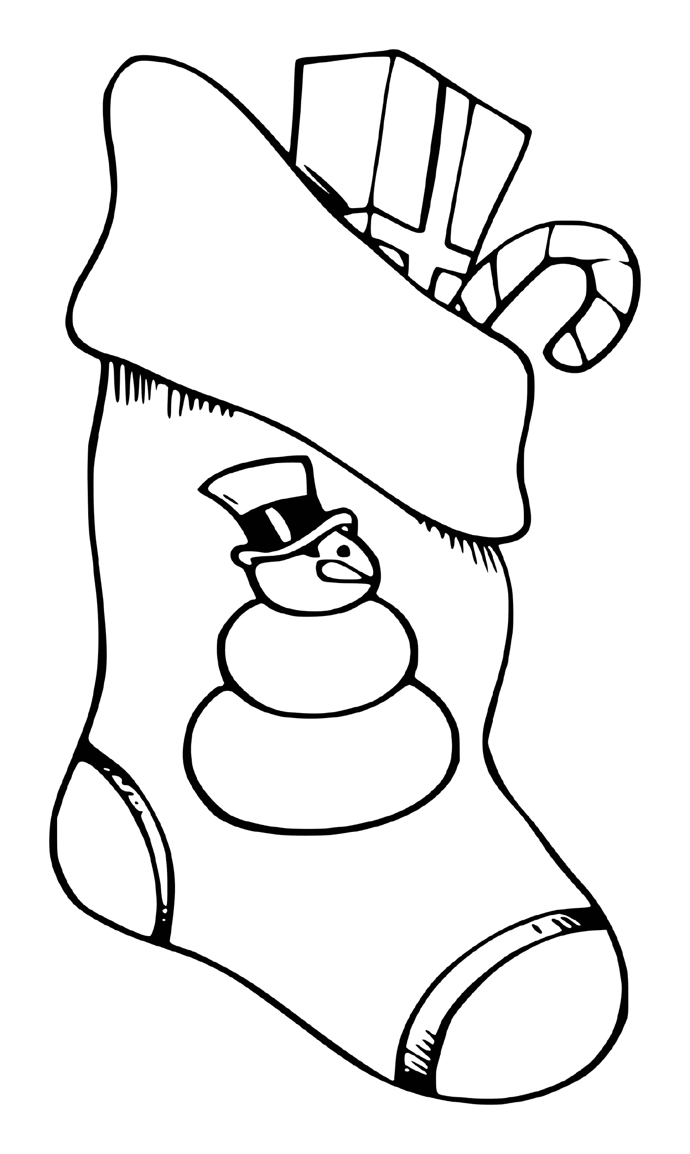  圣诞短袜和雪人 