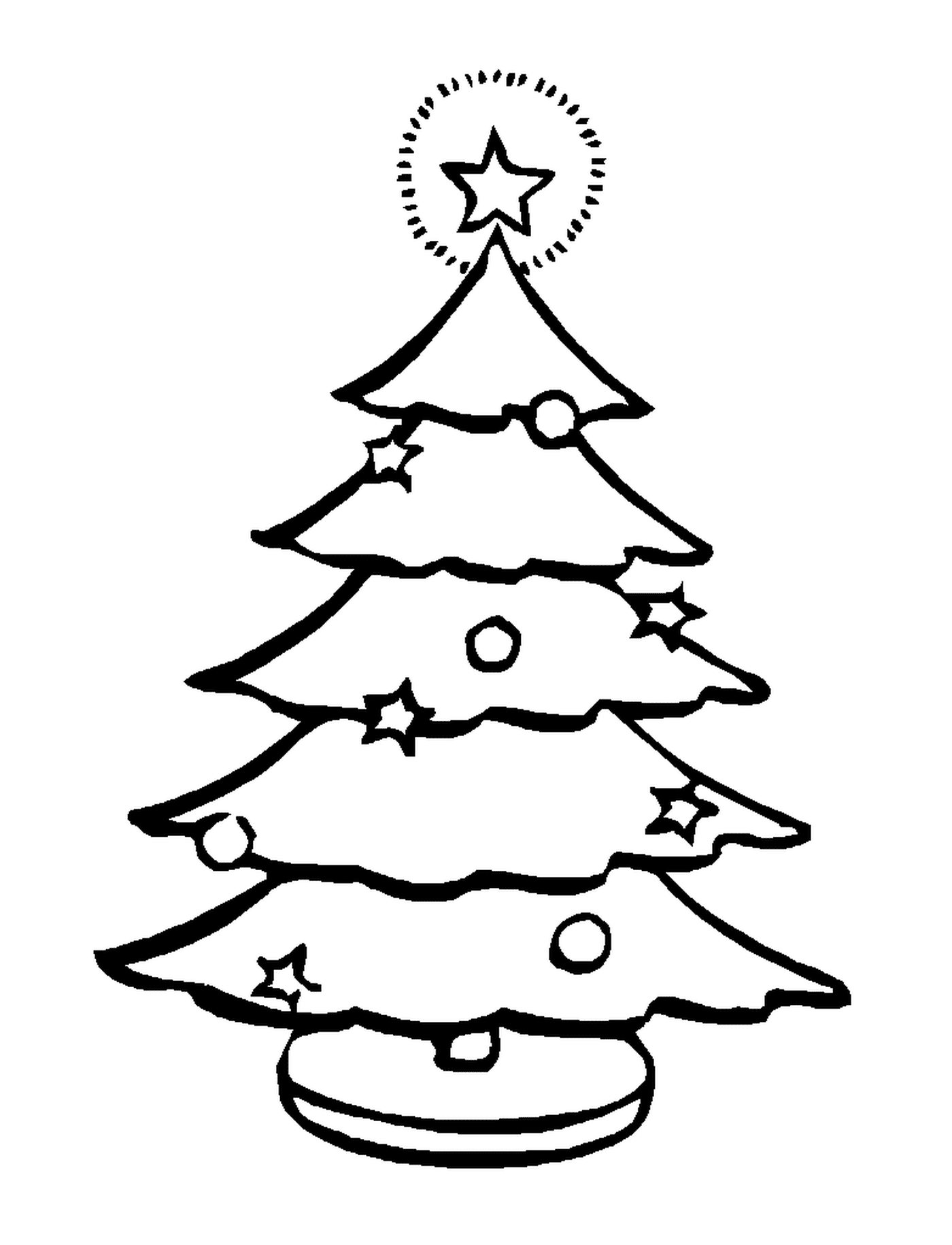  एक साधारण क्रिसमस का पेड़ 
