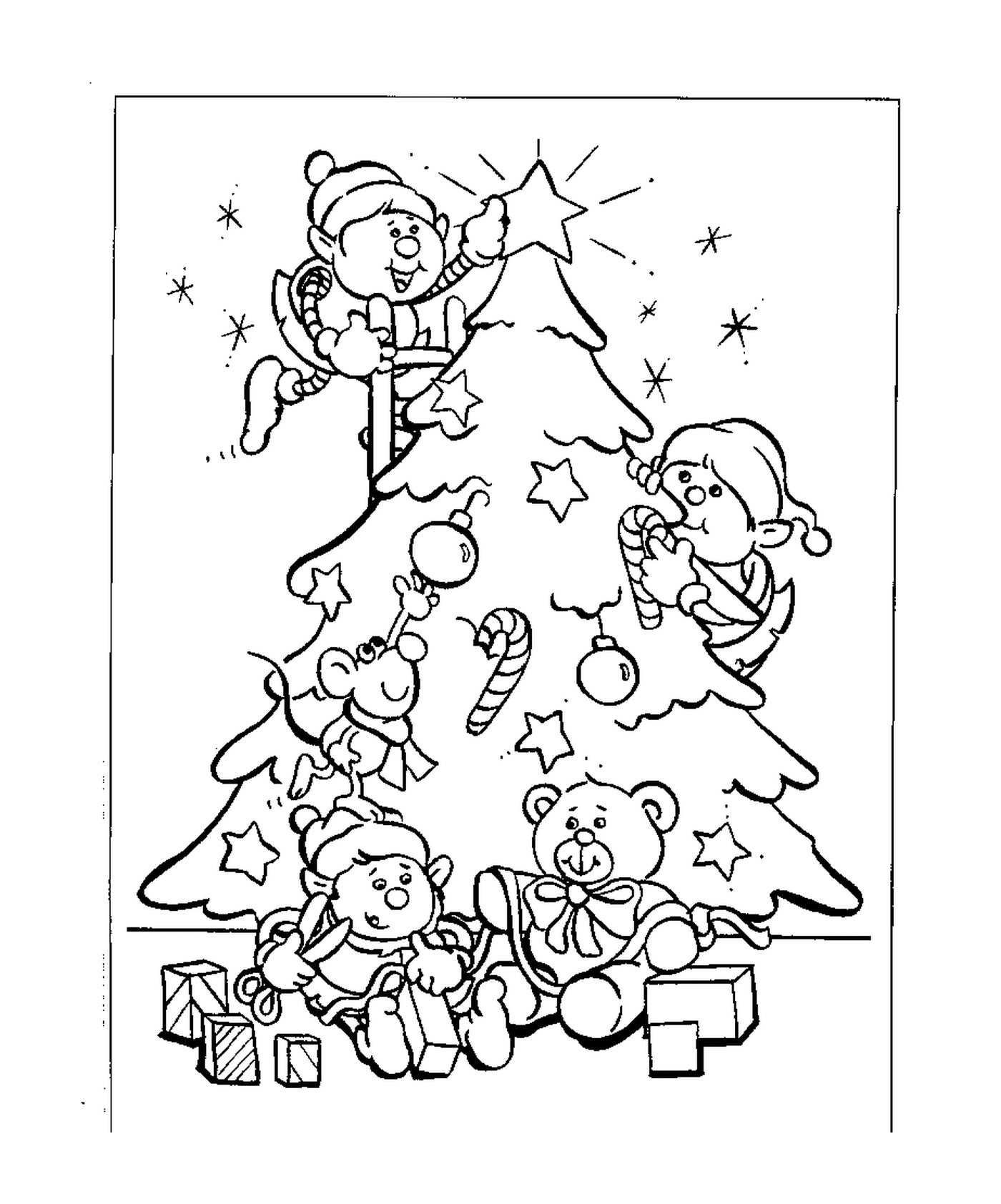  एक क्लासिक क्रिसमस पेड़ 