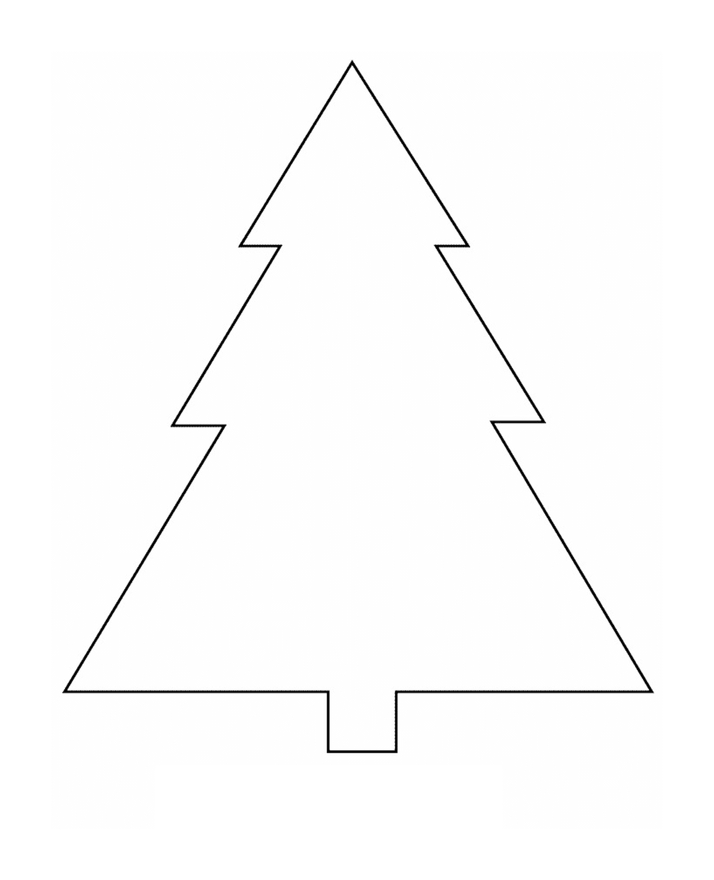  Uma árvore de Natal feita de papel cortado 