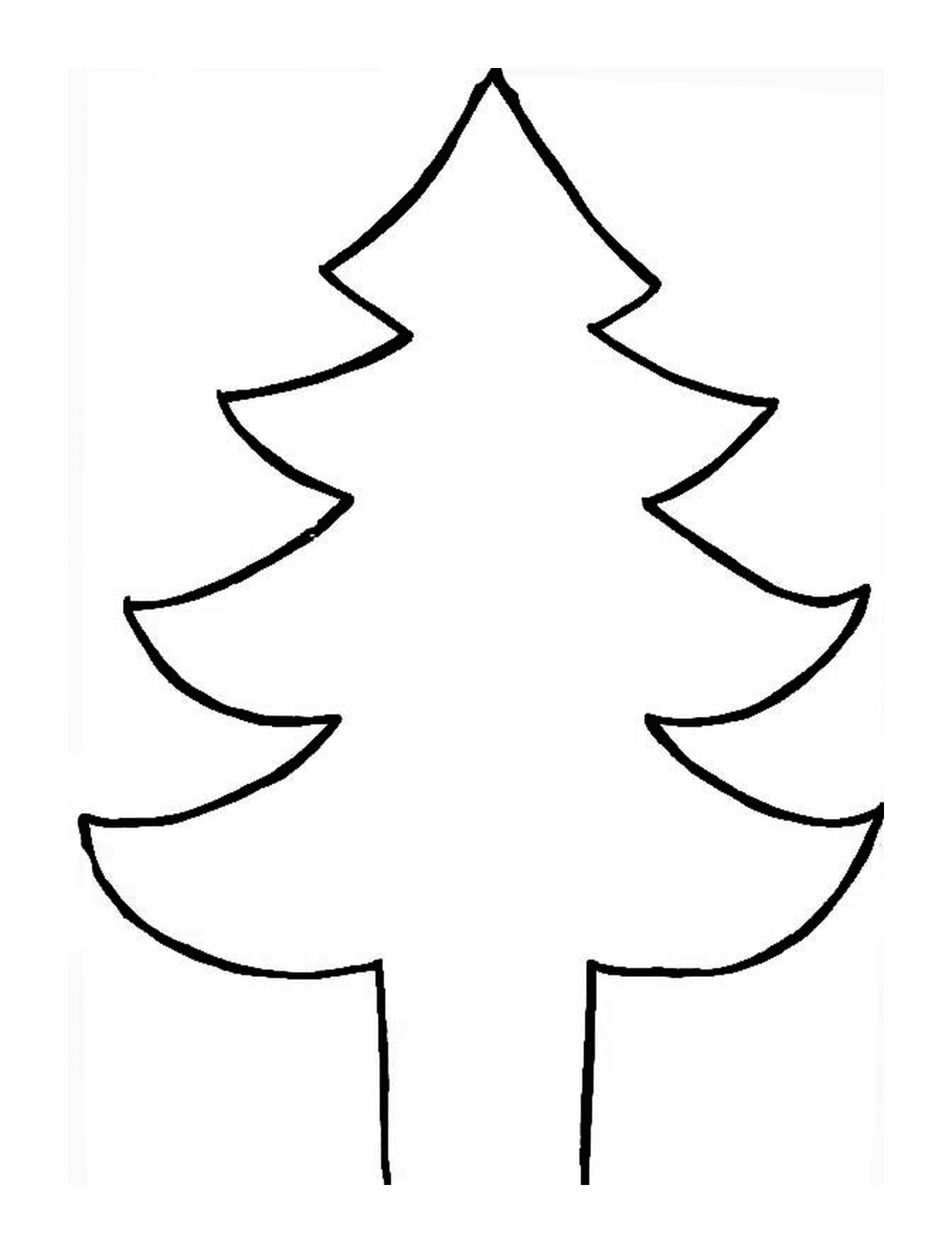  एक क्लासिक क्रिसमस पेड़ 