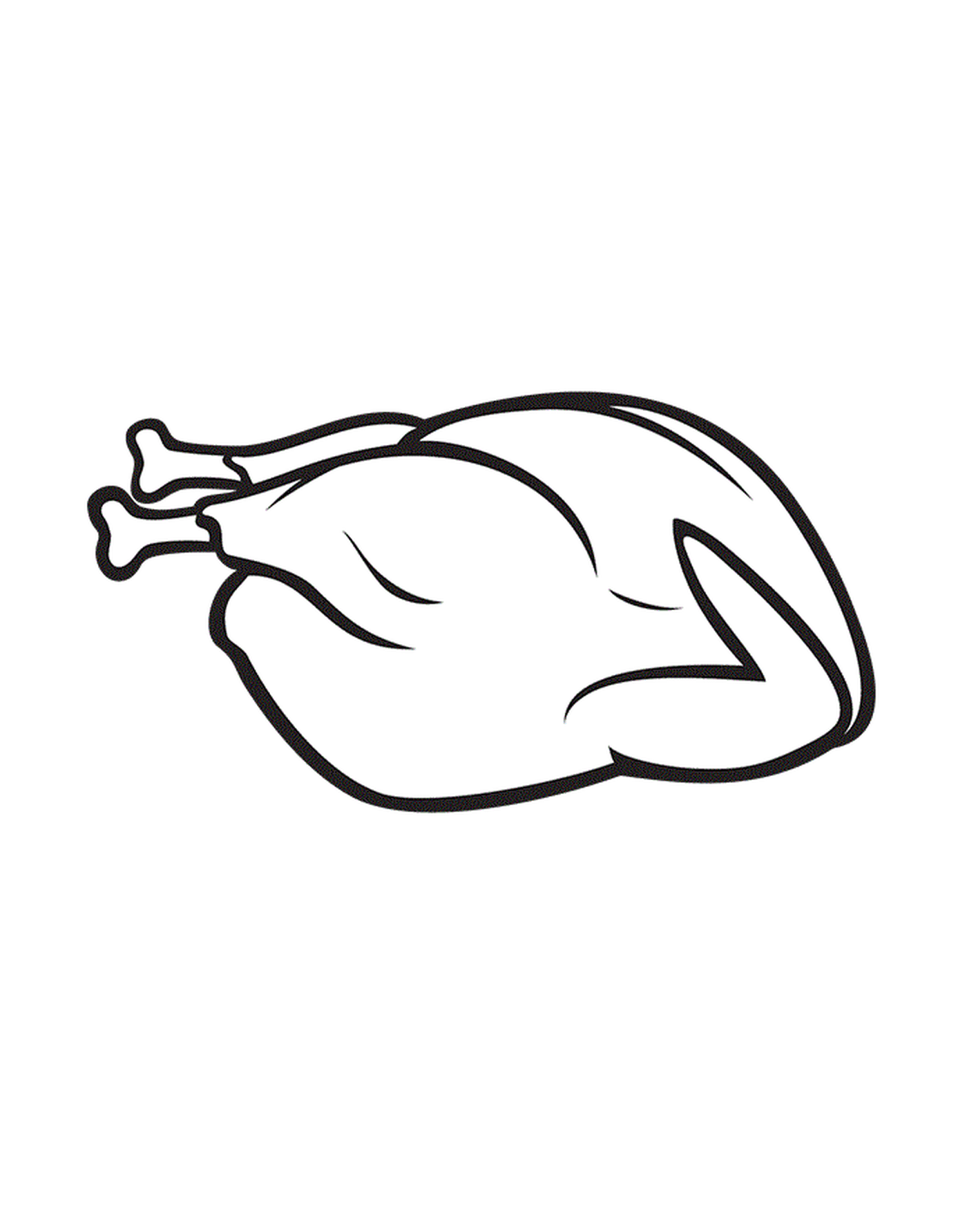  Uma galinha em um fundo branco 
