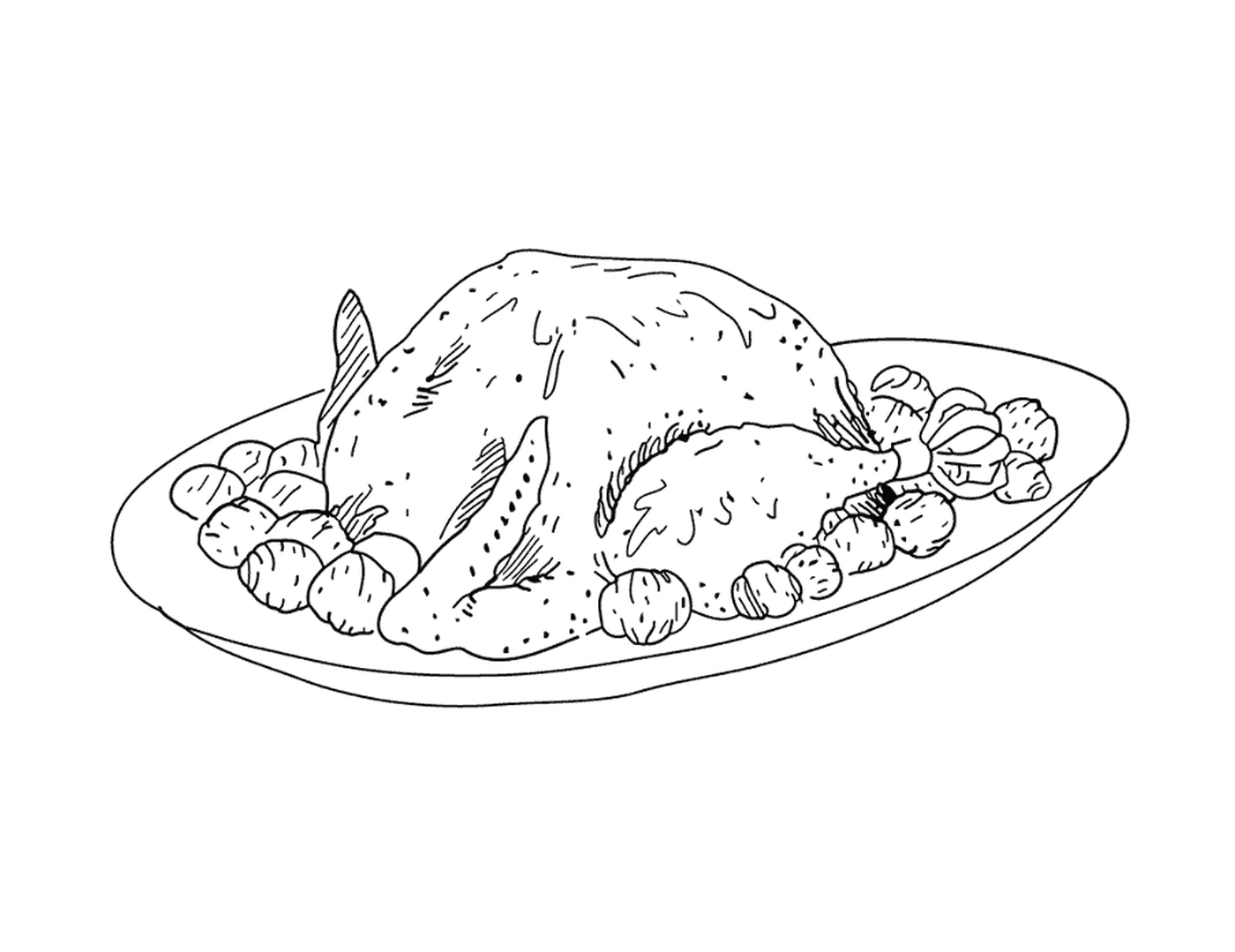  Turquia em um prato 