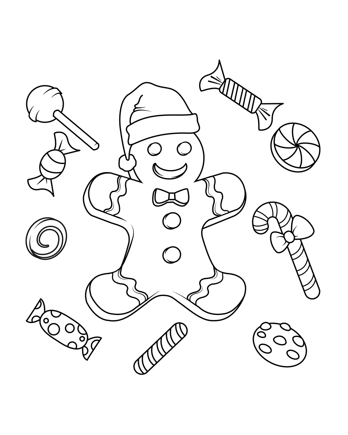  Natal Gingerbread Homem 