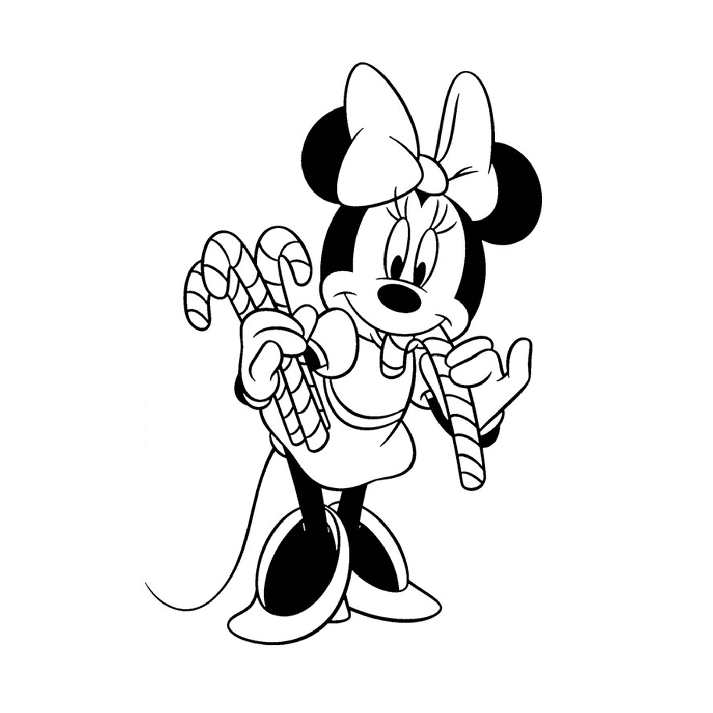  Minnie Mouse com doces 