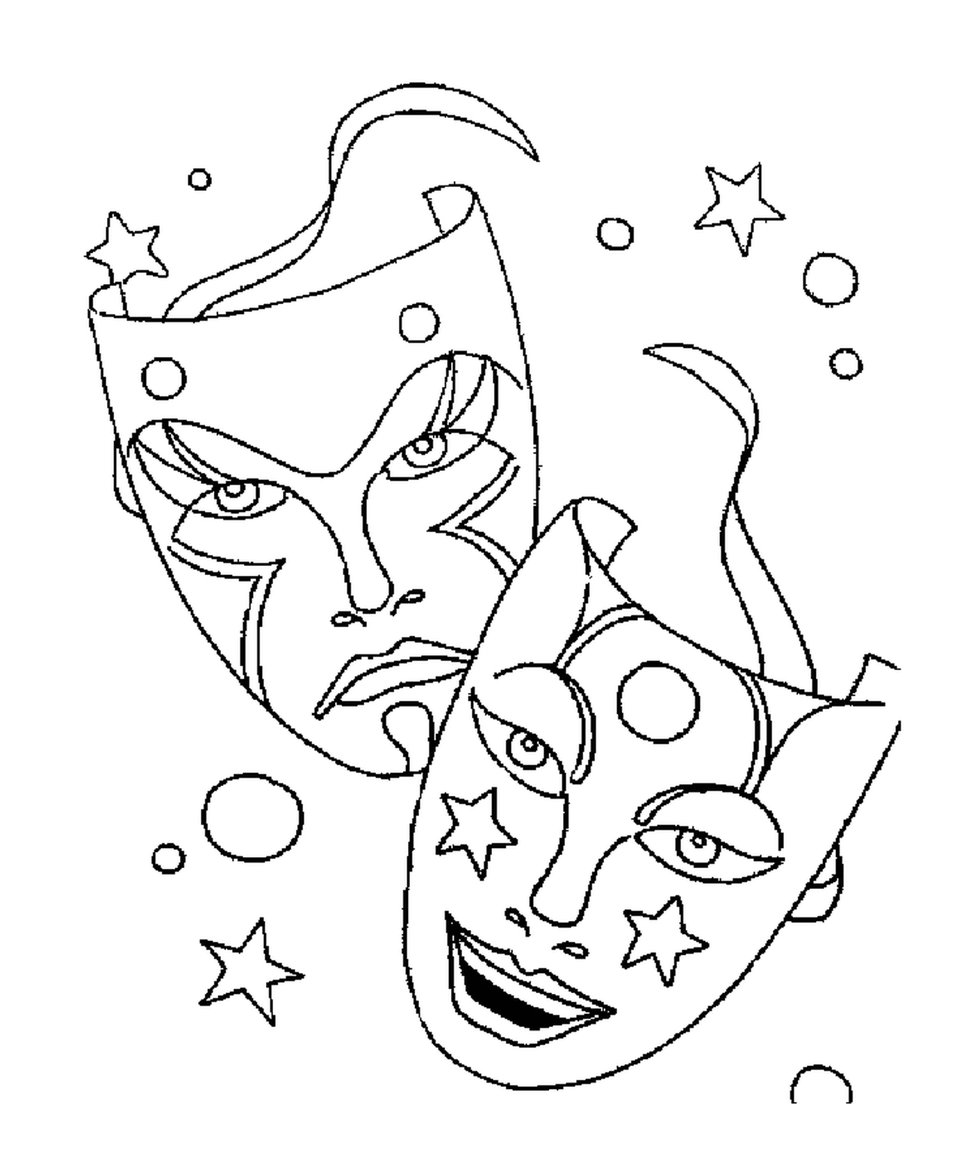  Duas máscaras para o carnaval 