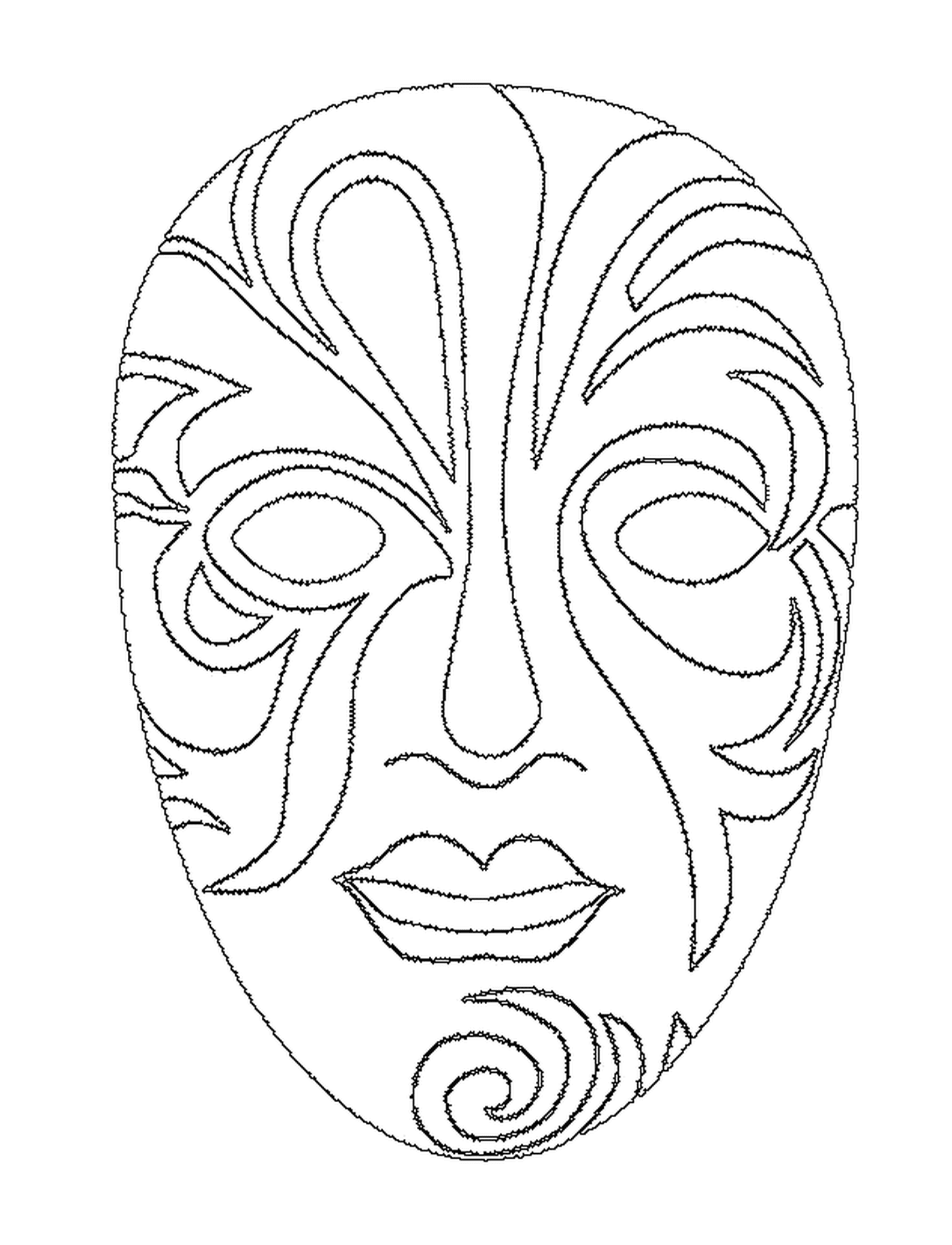  Uma bela máscara facial para o carnaval 