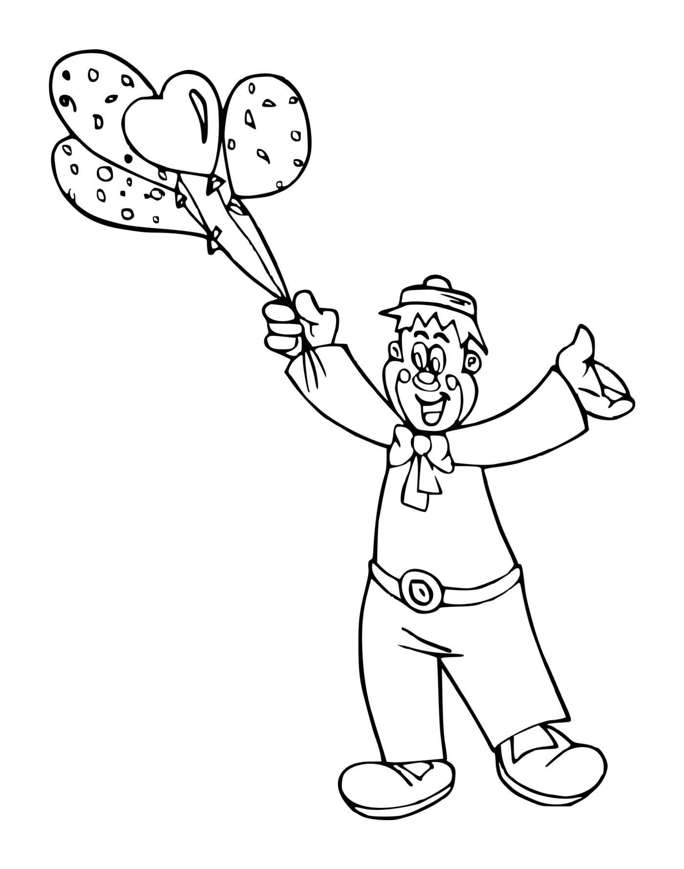  vendedor balão clownesque 