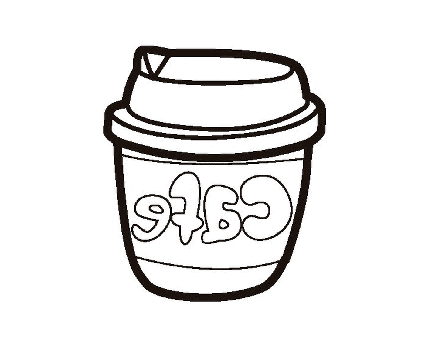  Um copo de café Starbucks 