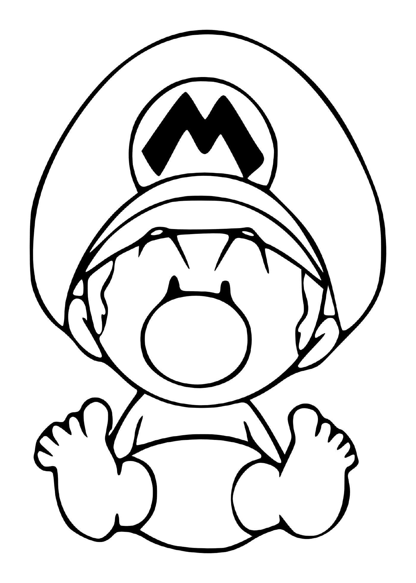  Baby Mario para colorir 
