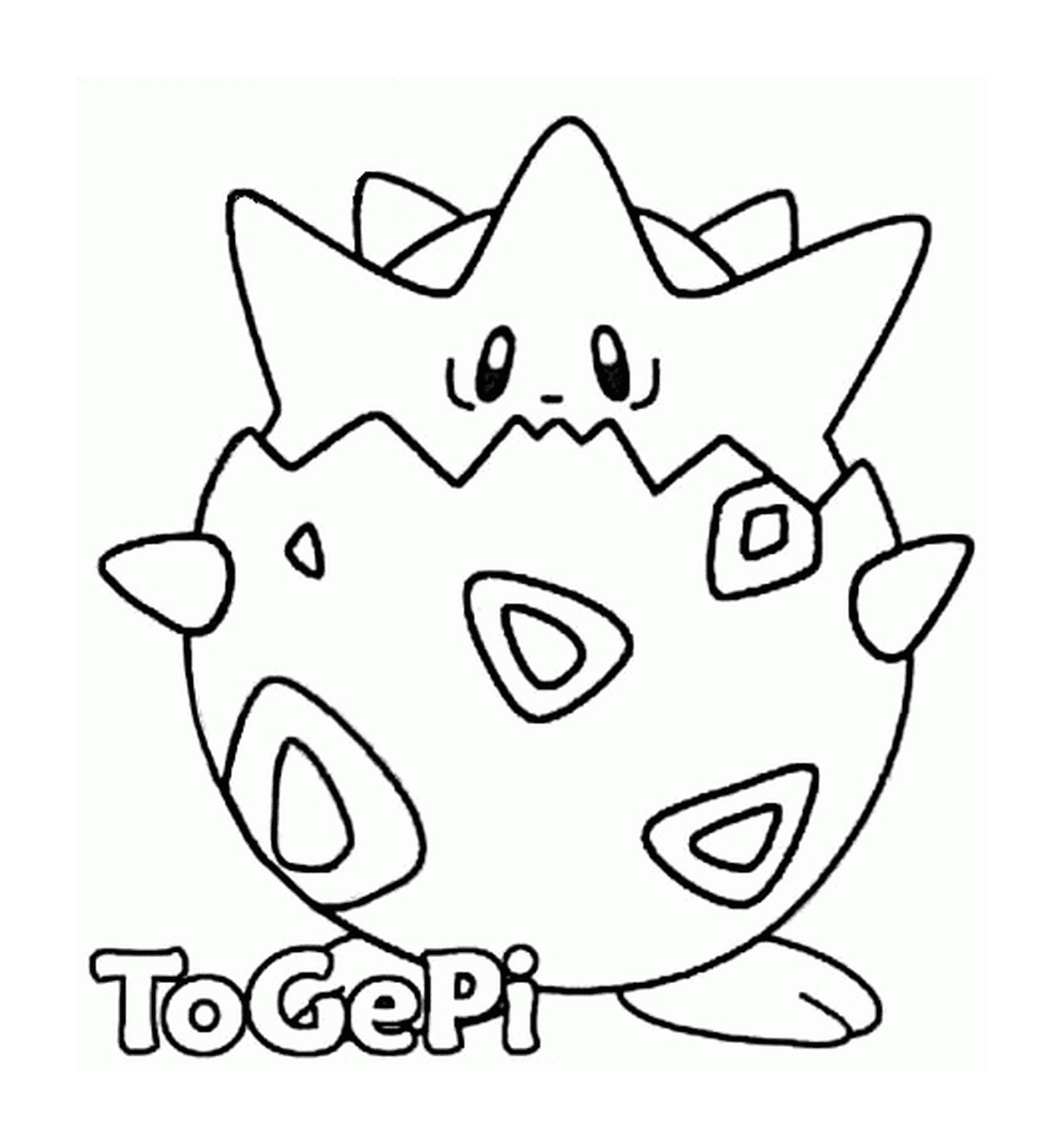  Cor Pokémon Togepi 