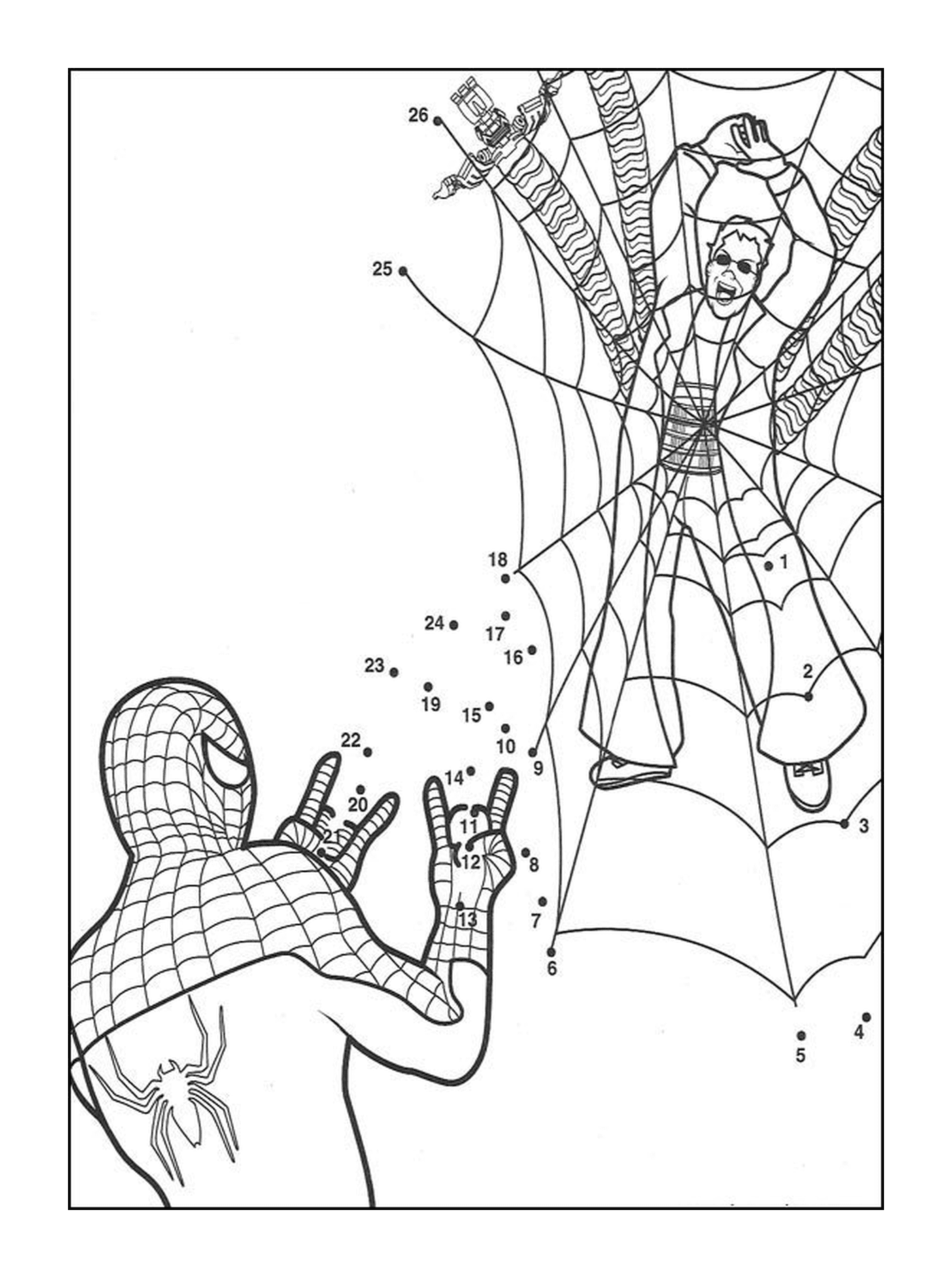  Homem-Aranha em pontos para se conectar 