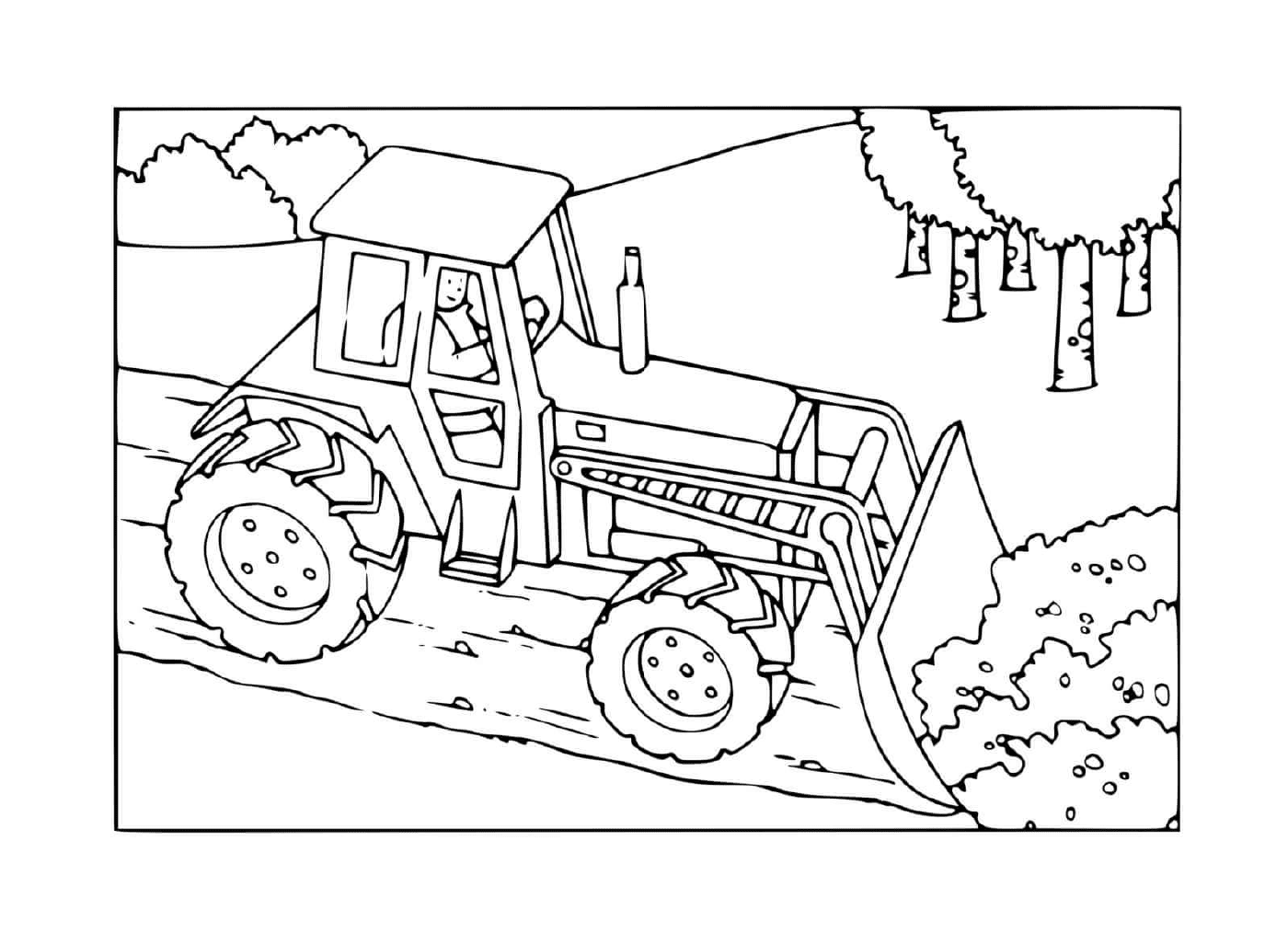  सड़क पर निर्माण ट्रक 