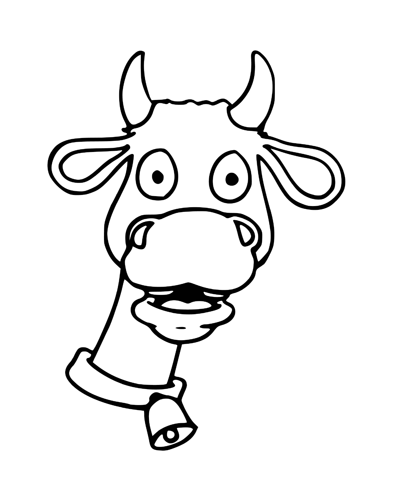  Cabeça de vaca com sino 