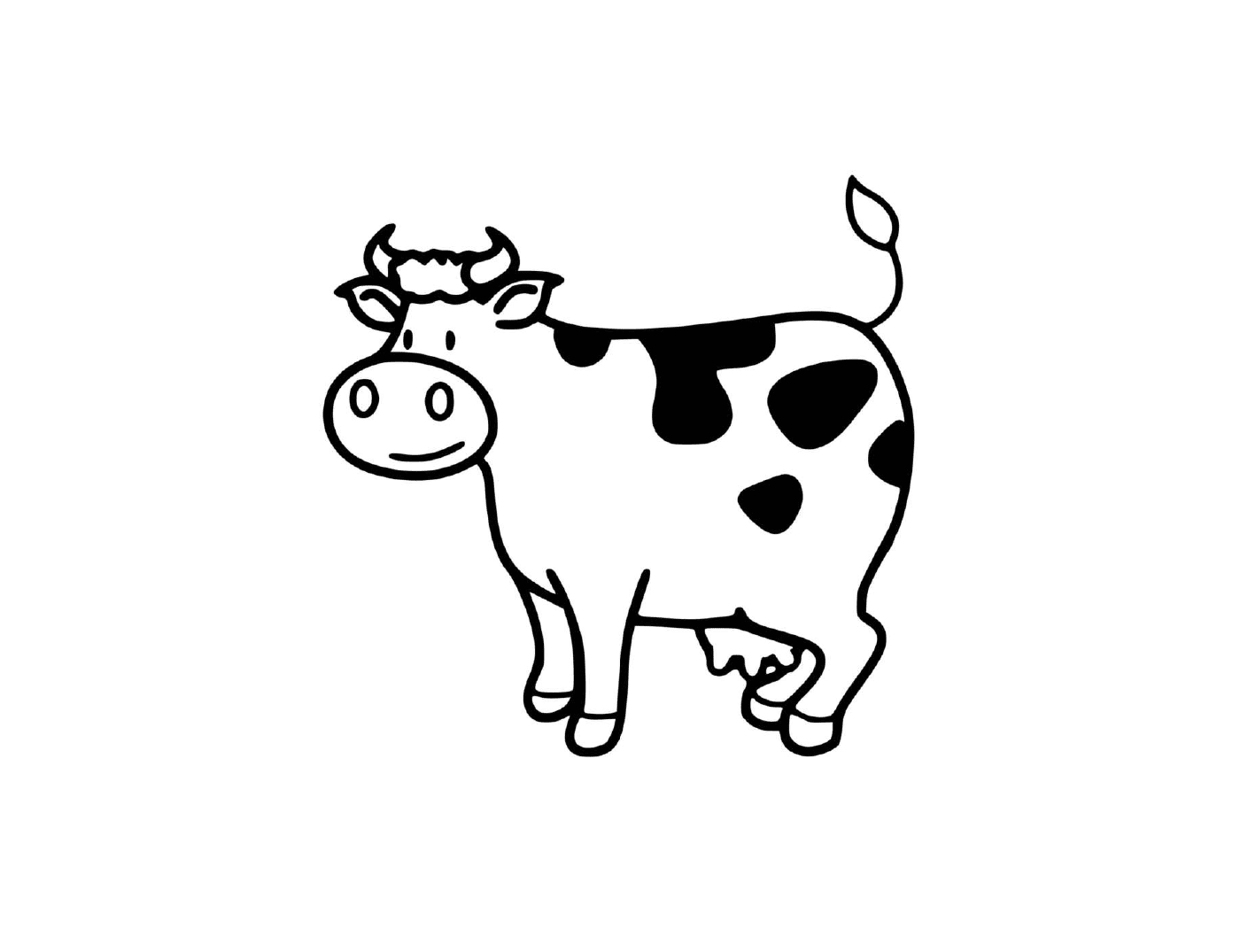  Fazenda de animais, vaca 