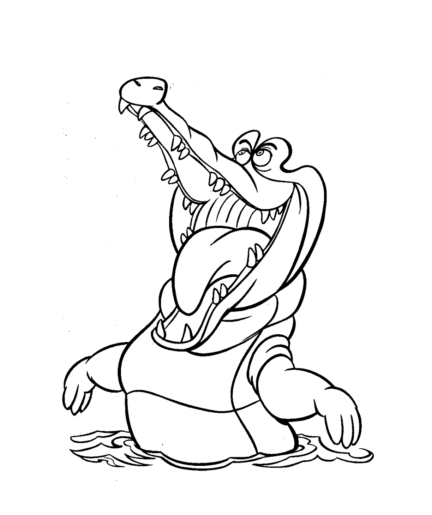  Um crocodilo de Peter Pan, os personagens da Disney para crianças 
