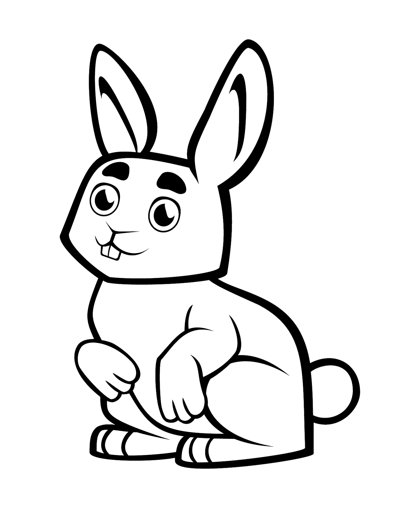  um pequeno coelho bonito com uma cenoura 