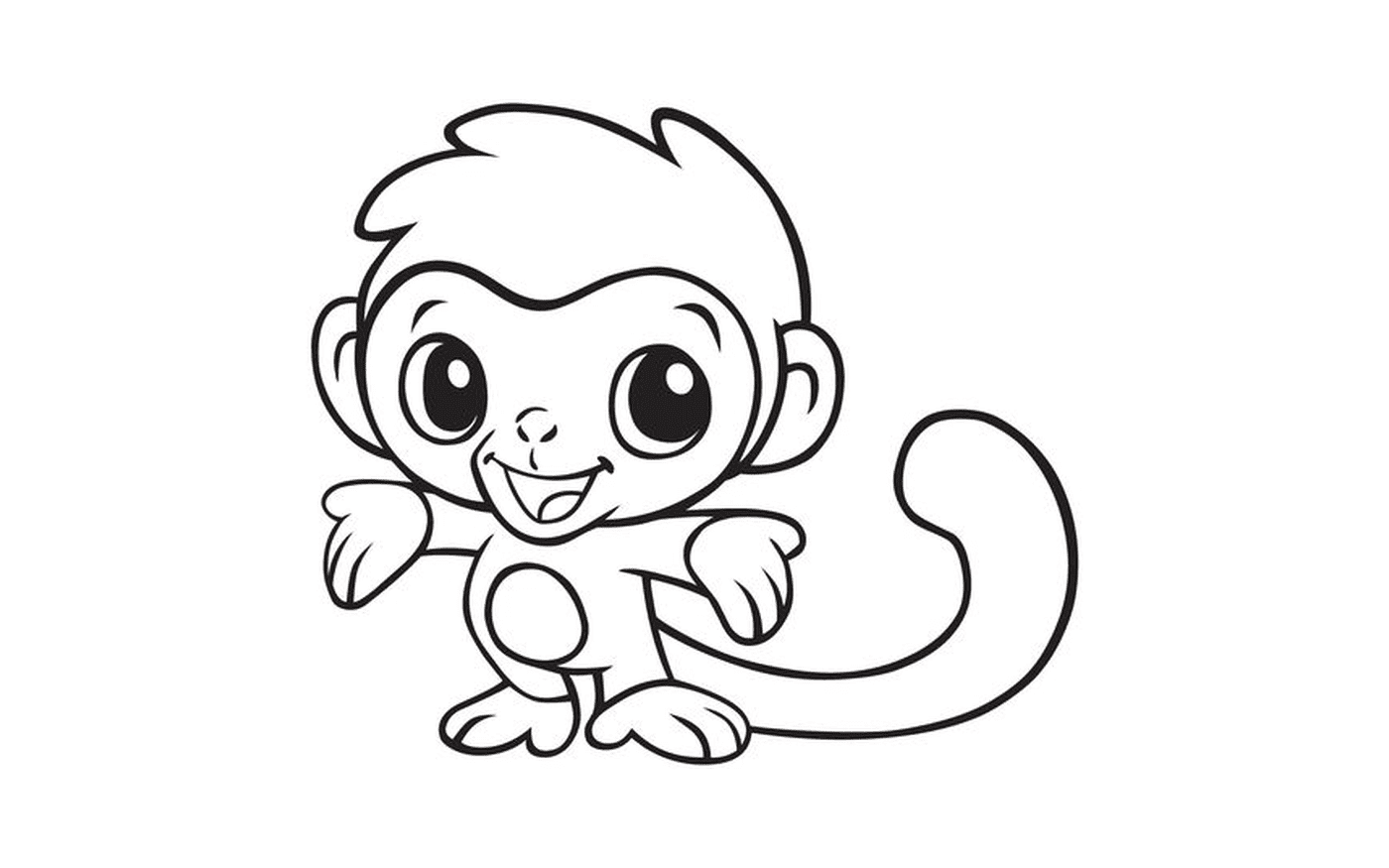  一只可爱的猴子 