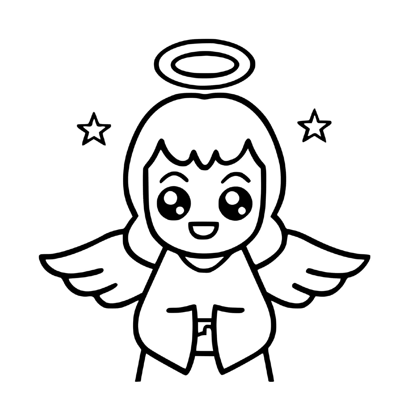  Um anjo com um halo 